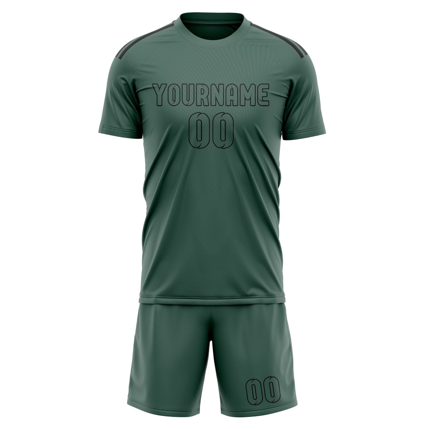 Custom Blue Green Blue Green Soccer Set
