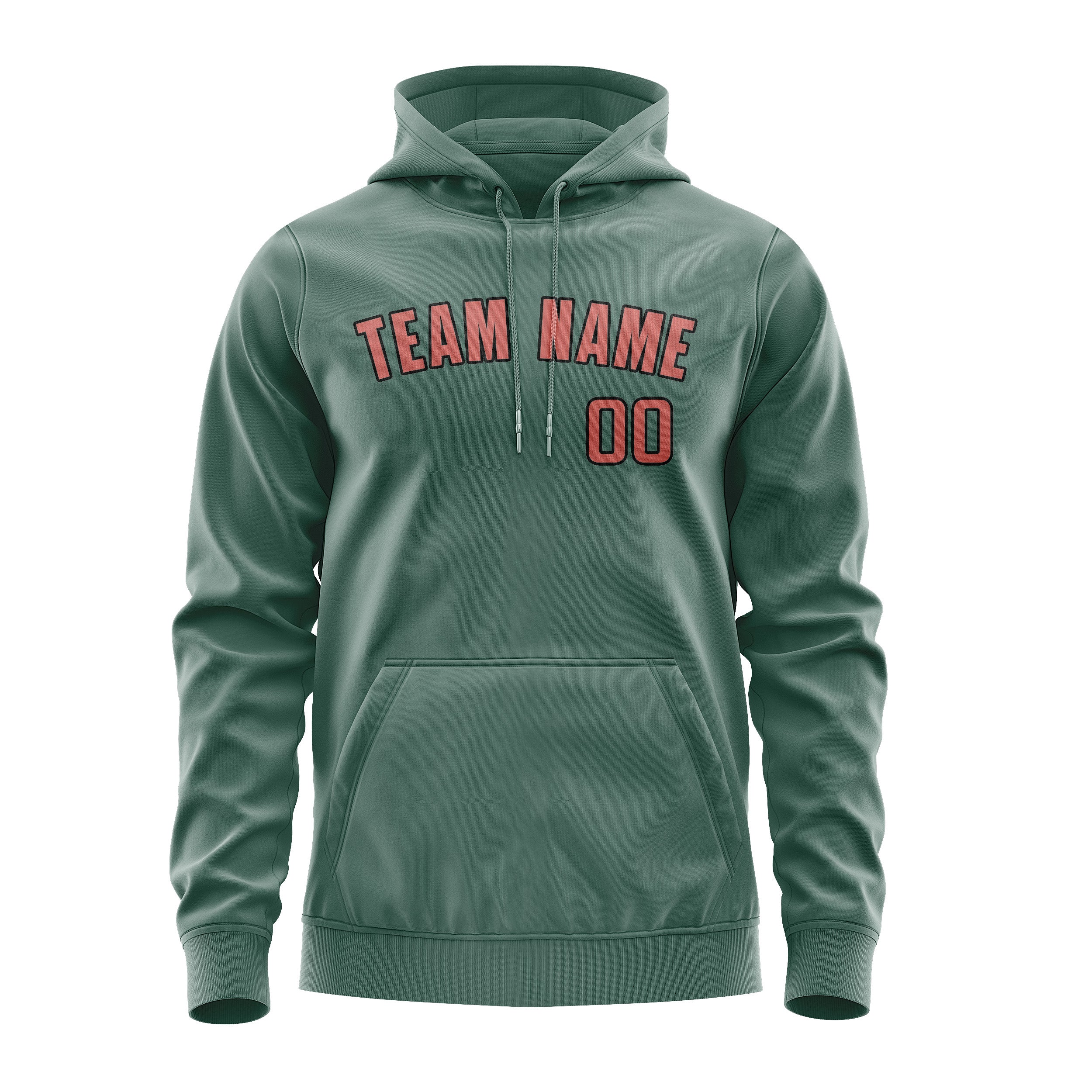 Custom Blue Green Copper Rose Hoodie