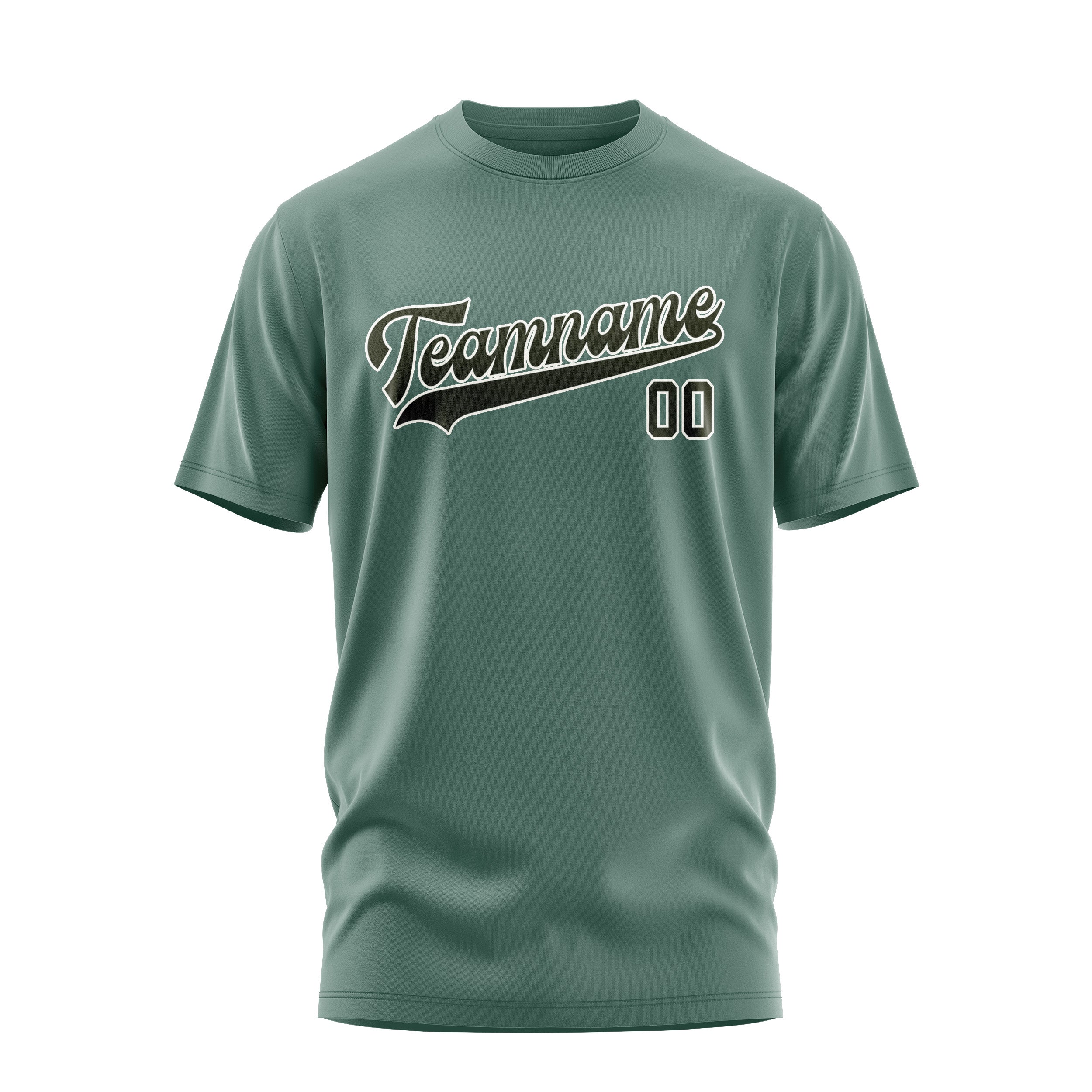 Custom Blue Green Olive T-Shirt