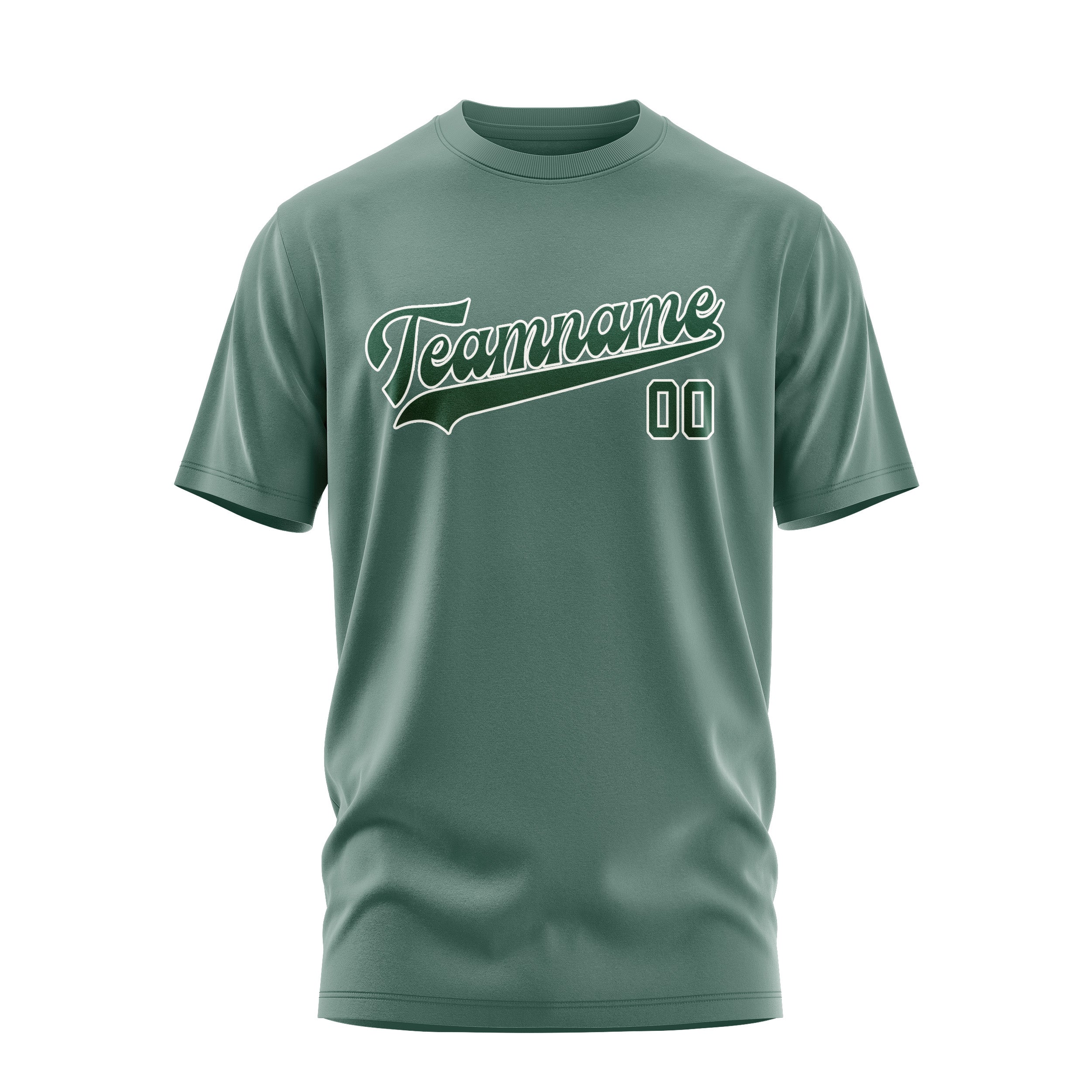Custom Blue Green Green T-Shirt