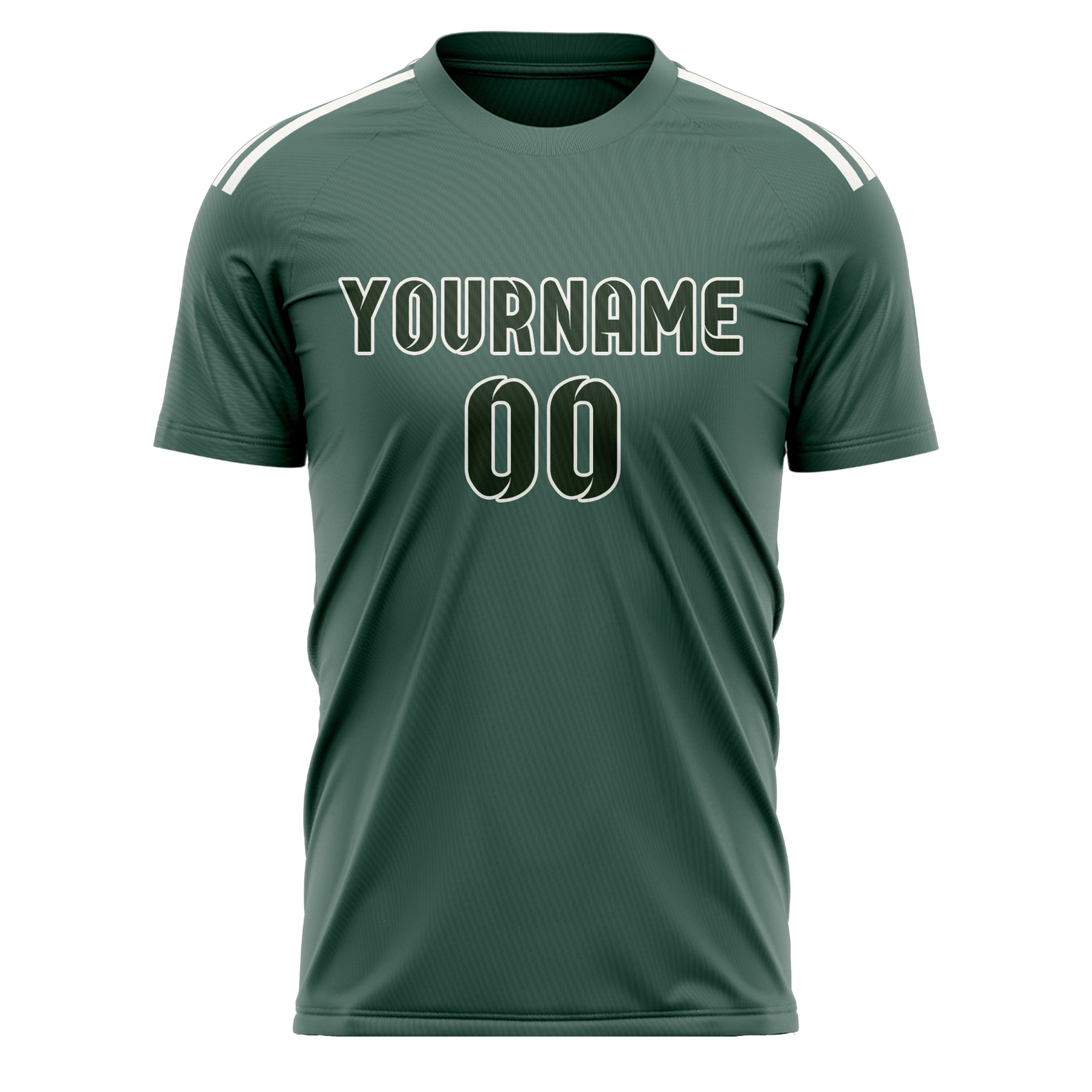 Custom Blue Green Dark Green Soccer Jersey