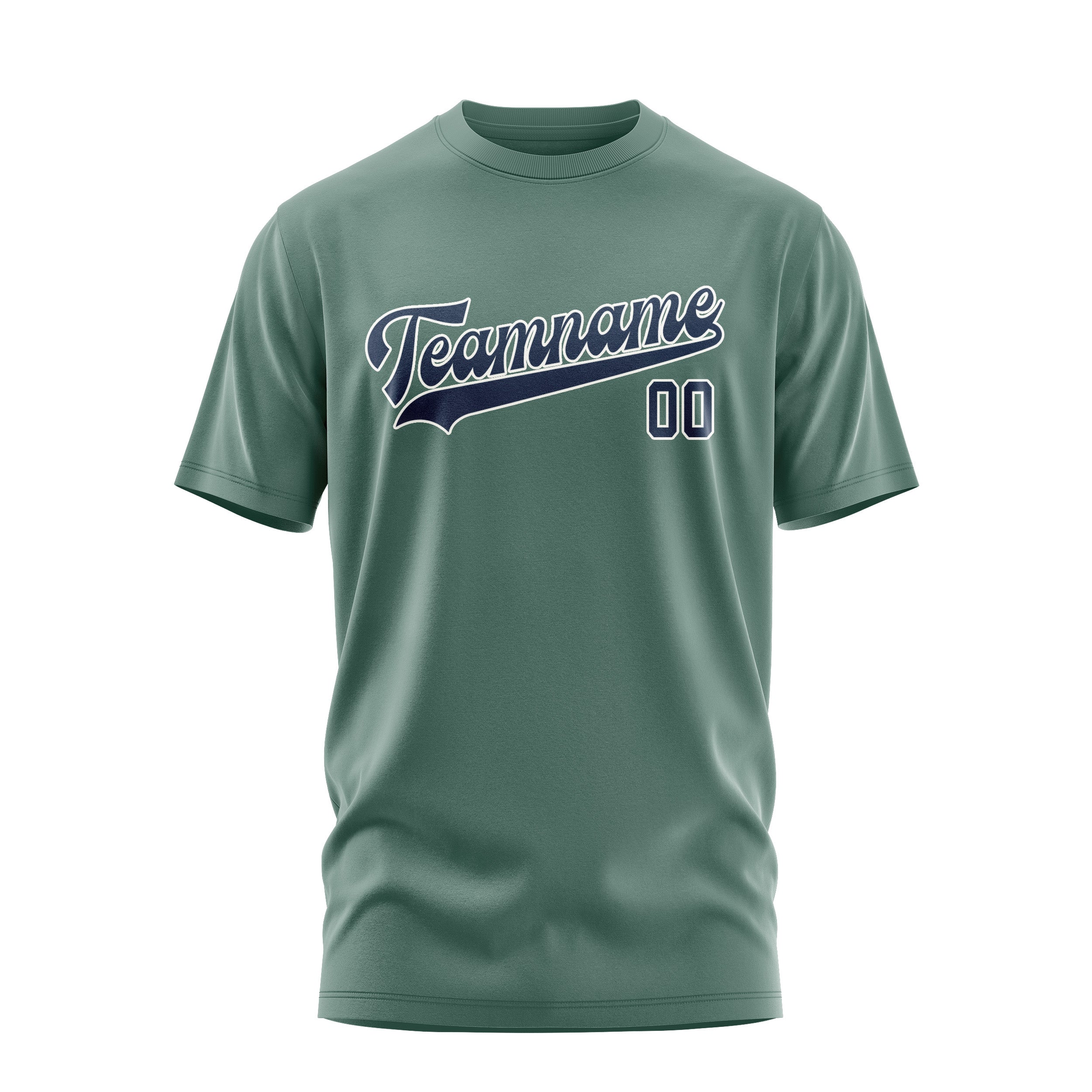 Custom Blue Green Blue T-Shirt