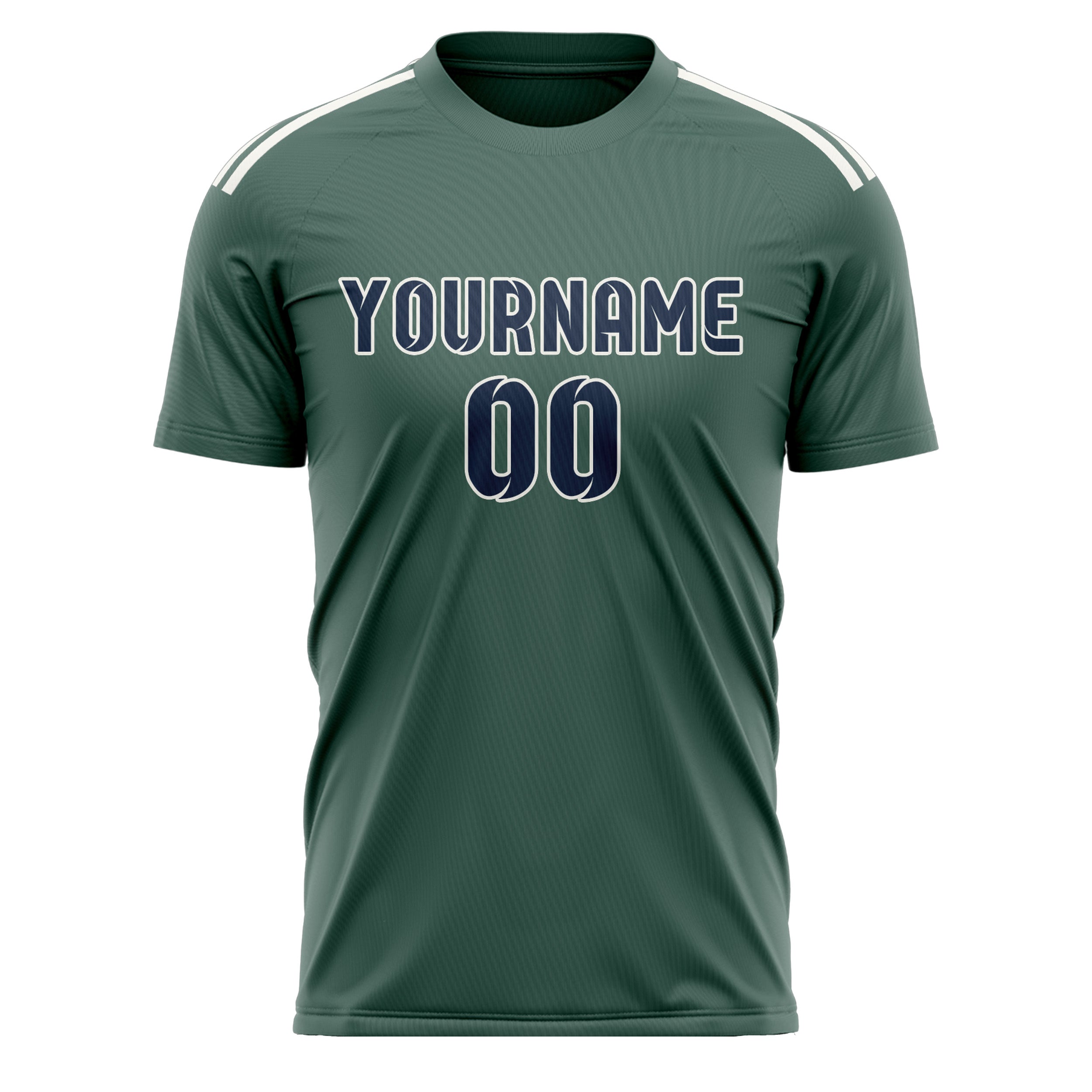Custom Blue Green Blue Soccer Jersey
