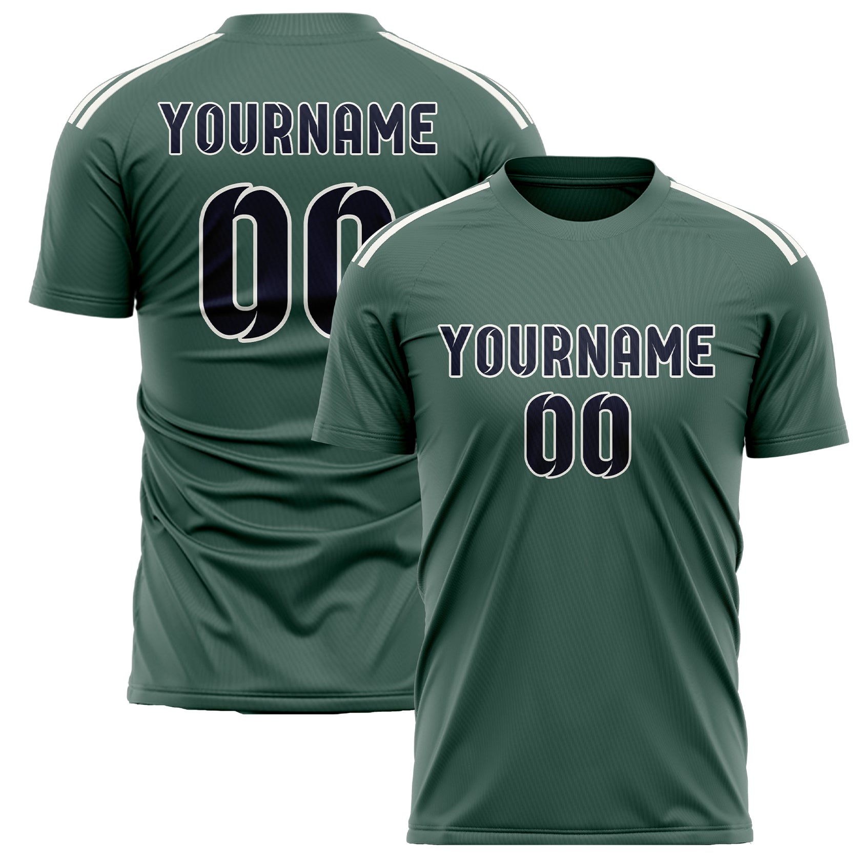 Custom Blue Green Navy Soccer Jersey