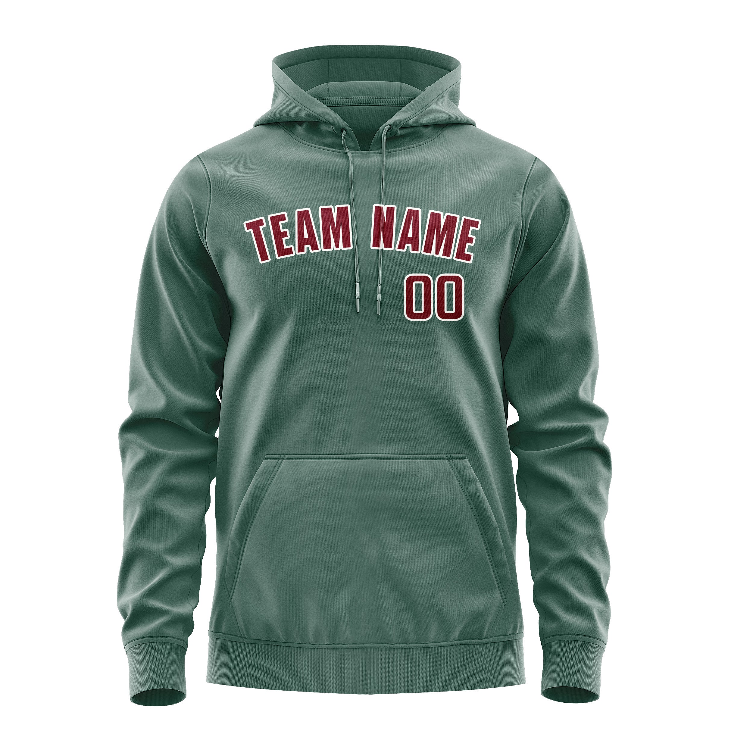 Custom Blue Green Crimson Red Hoodie