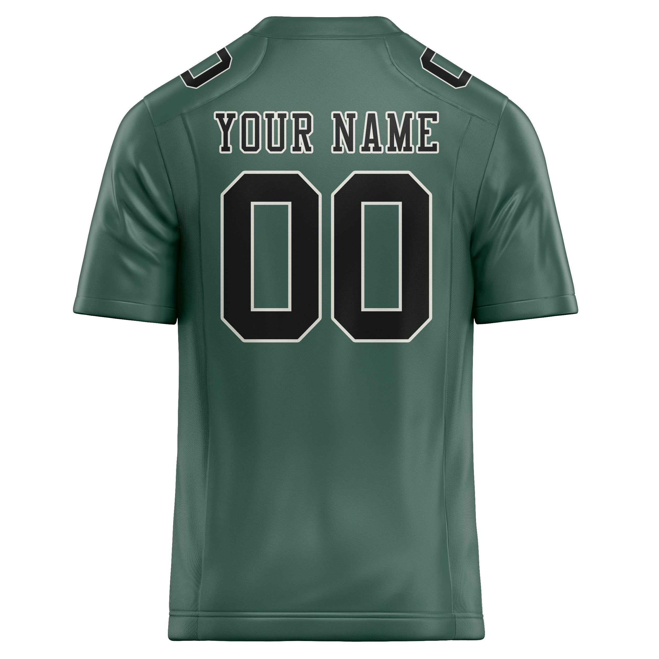Custom Blue Green Black Football Jersey