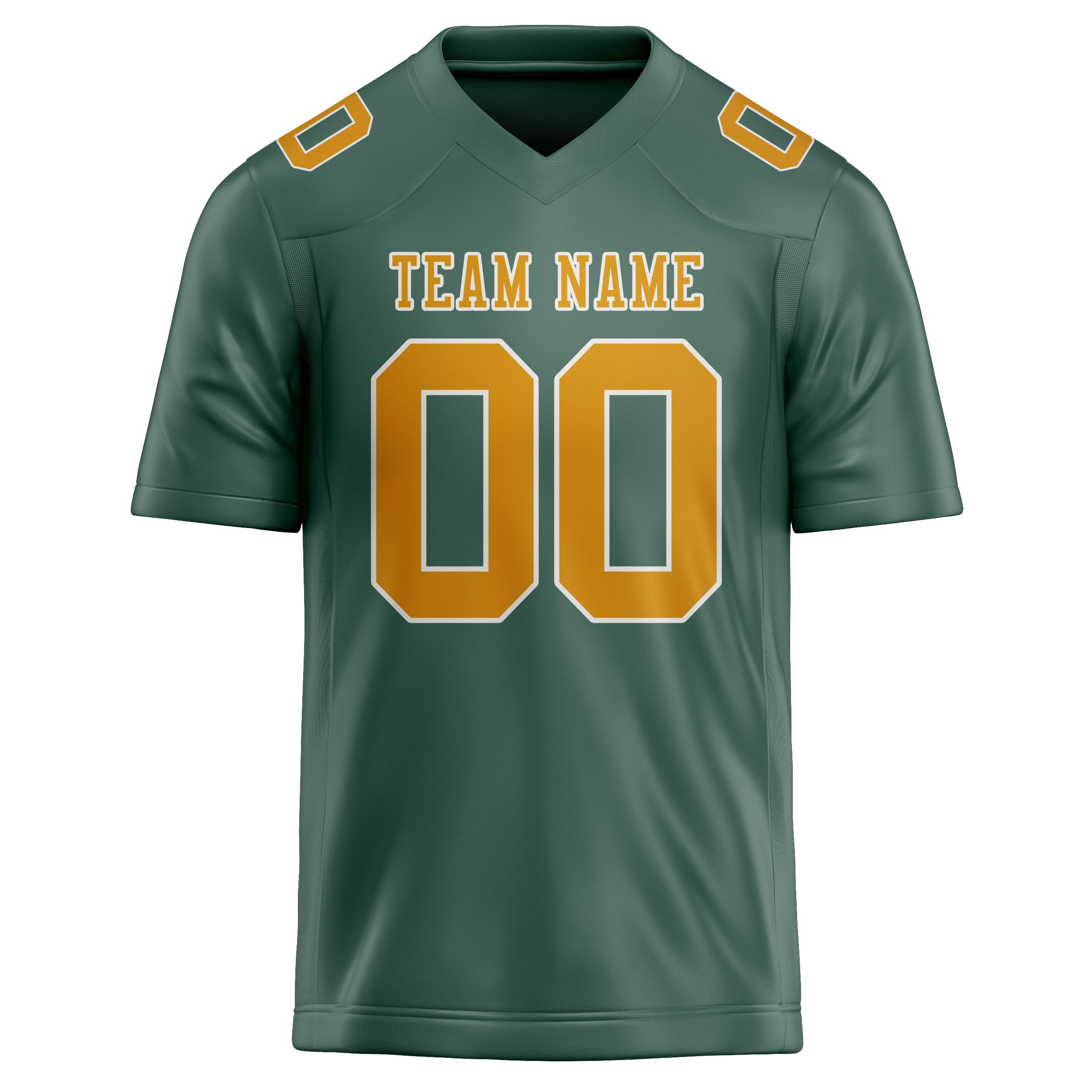 Custom Blue Green Yellow Football Jersey