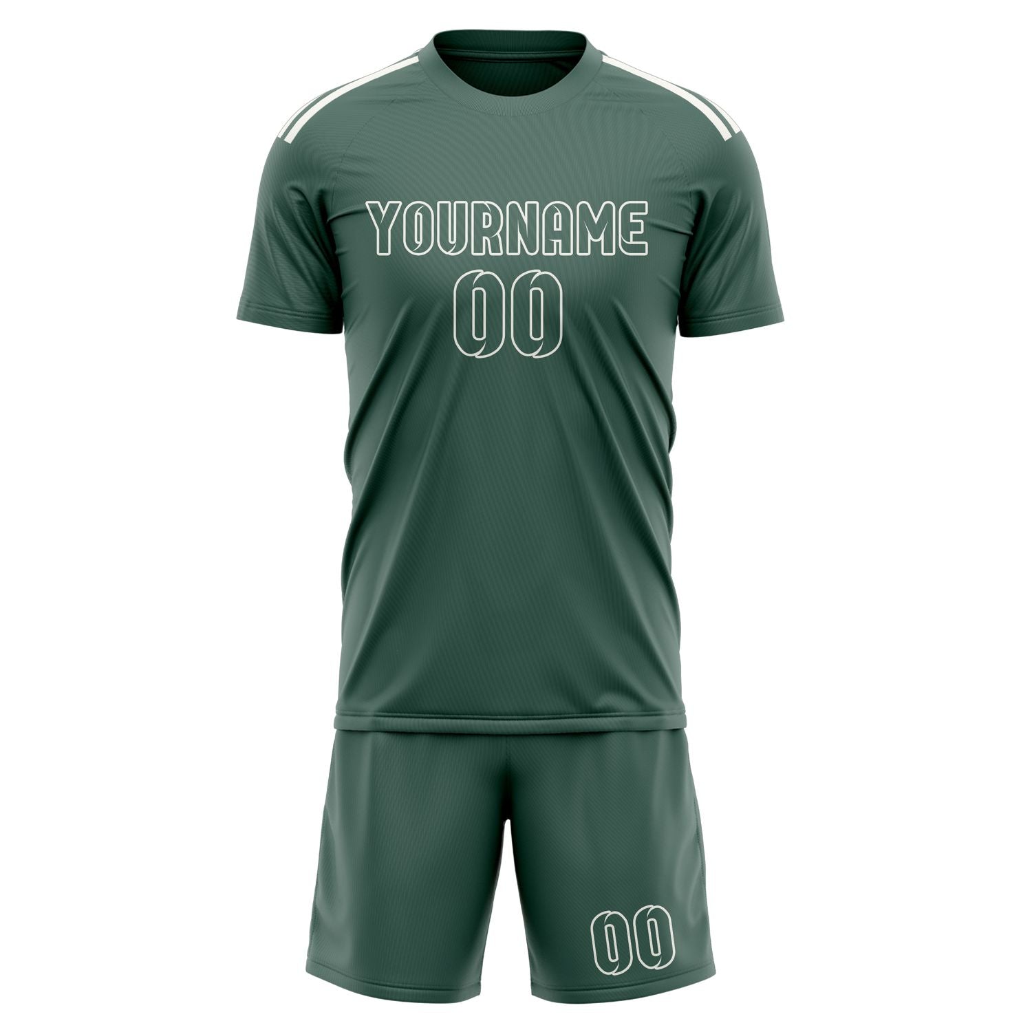 Custom Blue Green Blue Green Soccer Set