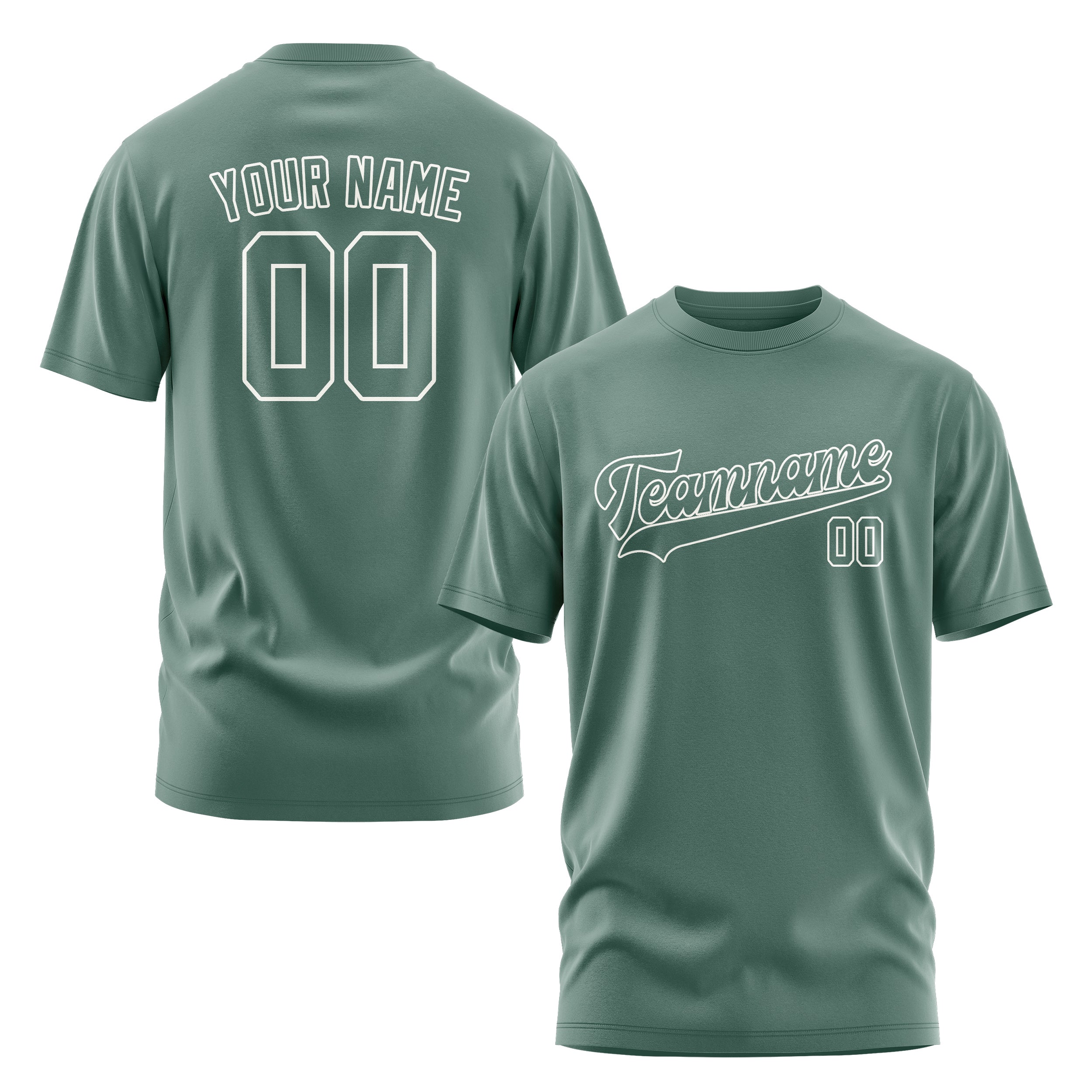 Custom Blue Green Blue Green T-Shirt