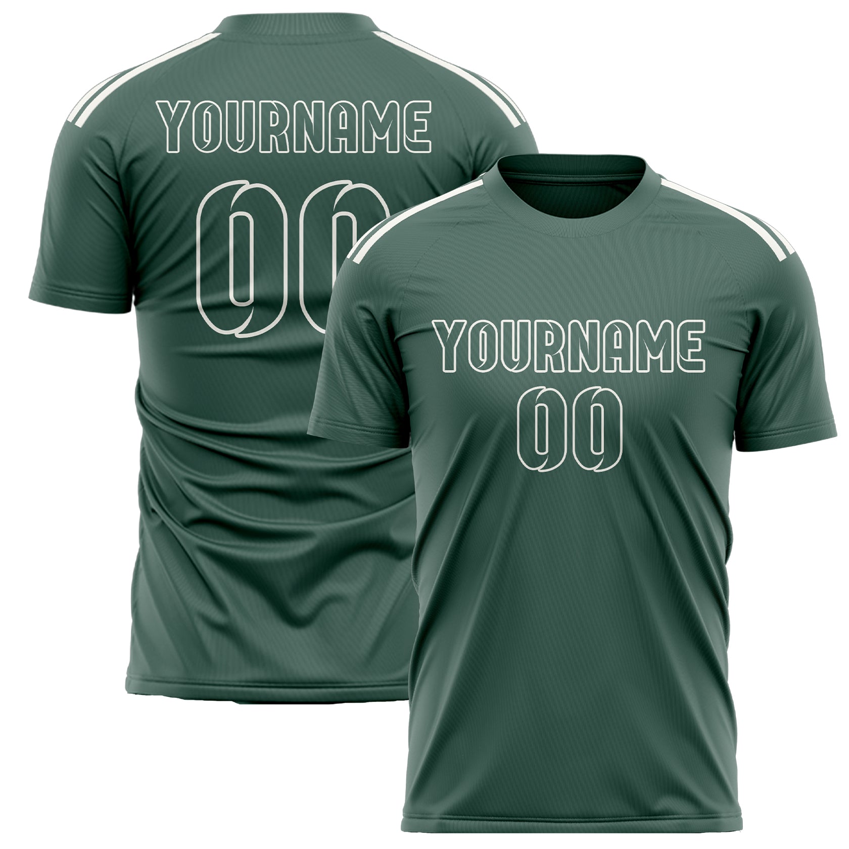 Custom Blue Green Blue Green Soccer Jersey