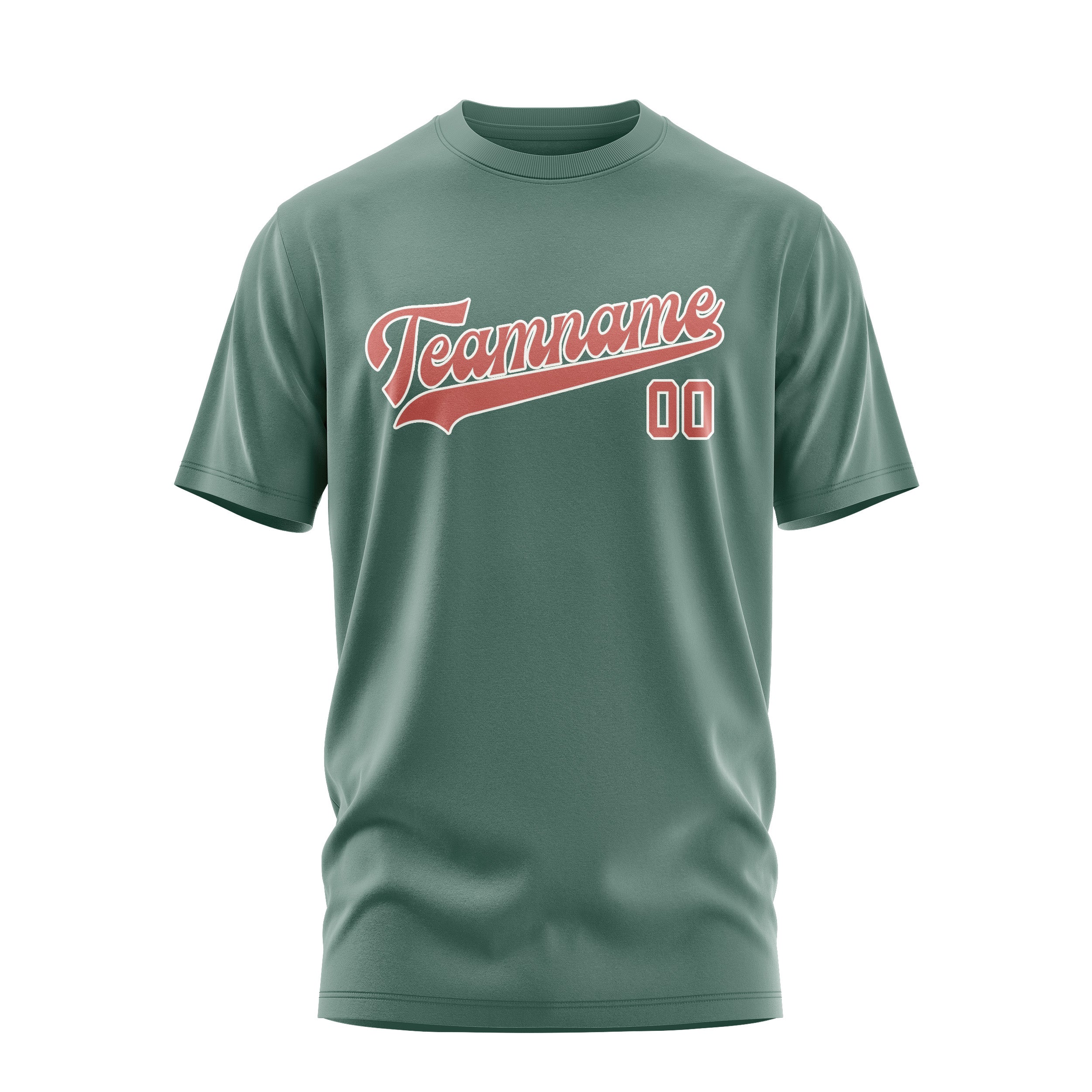 Custom Blue Green Copper Rose T-Shirt