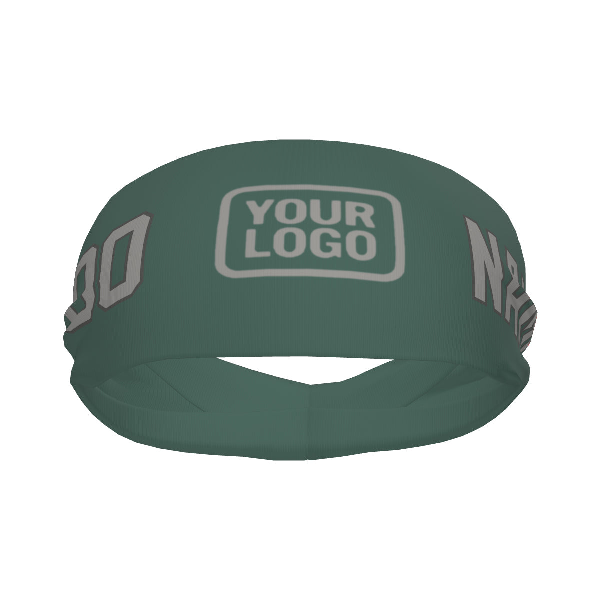 Custom Blue Green Gray Sports headband