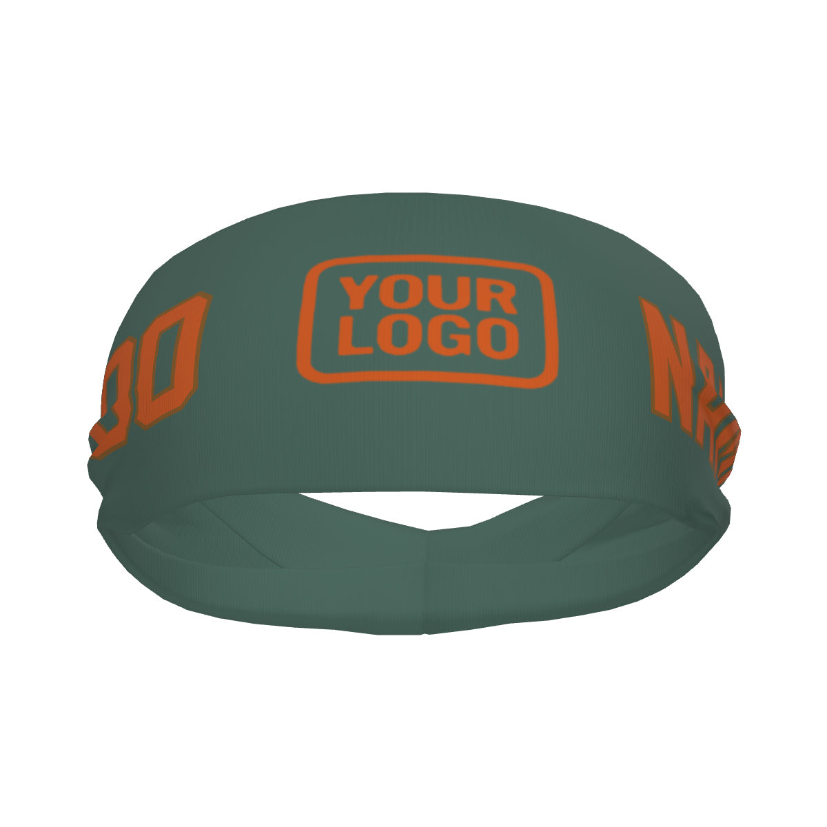 Custom Blue Green Orange Sports headband