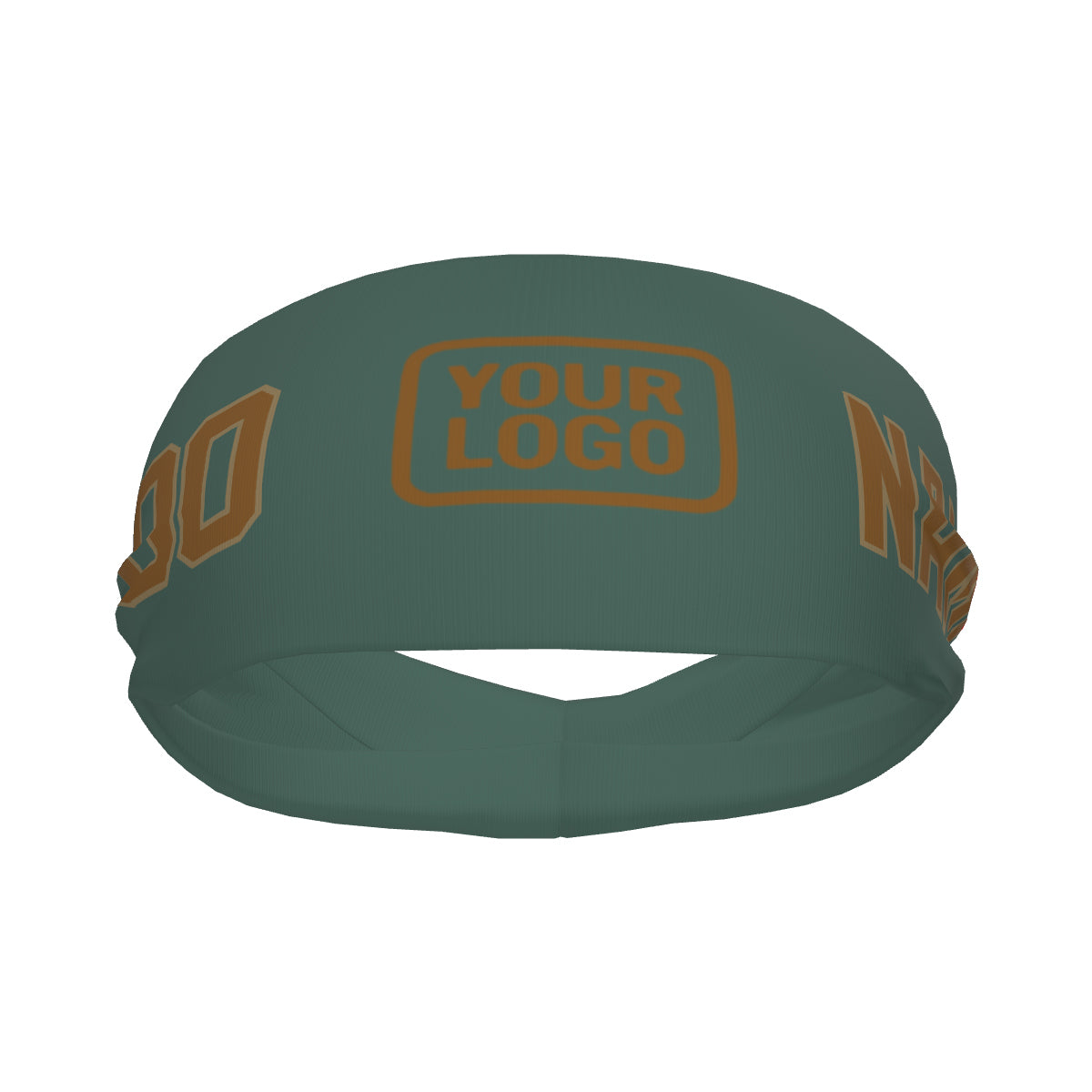 Custom Blue Green Khaki Sports headband