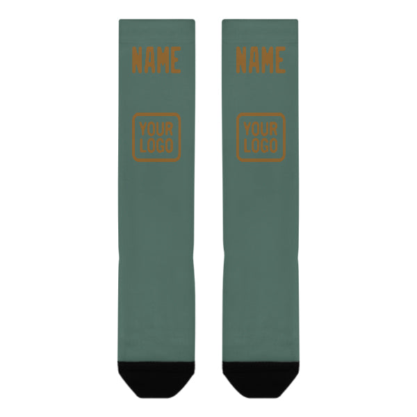 Custom Blue Green Khaki Knee-High Sock
