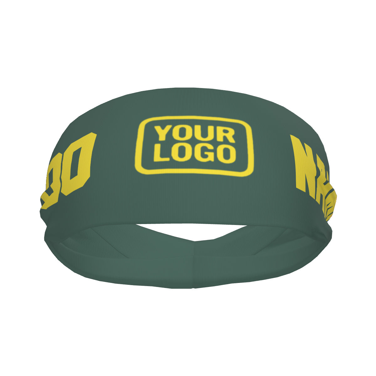 Custom Blue Green Light Yellow Sports headband