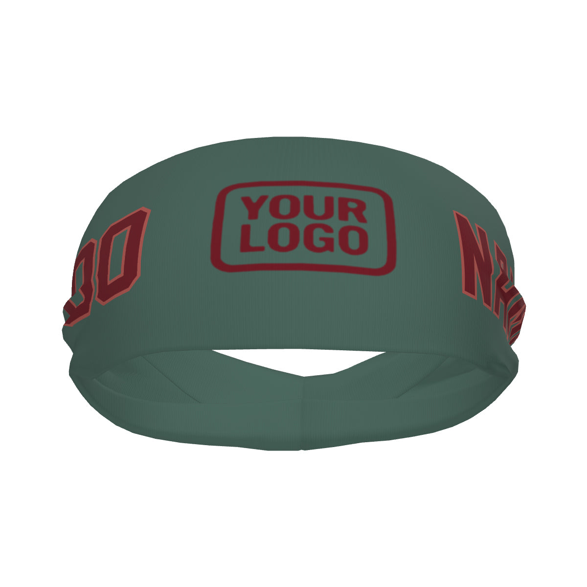 Custom Blue Green Crimson Red Sports headband