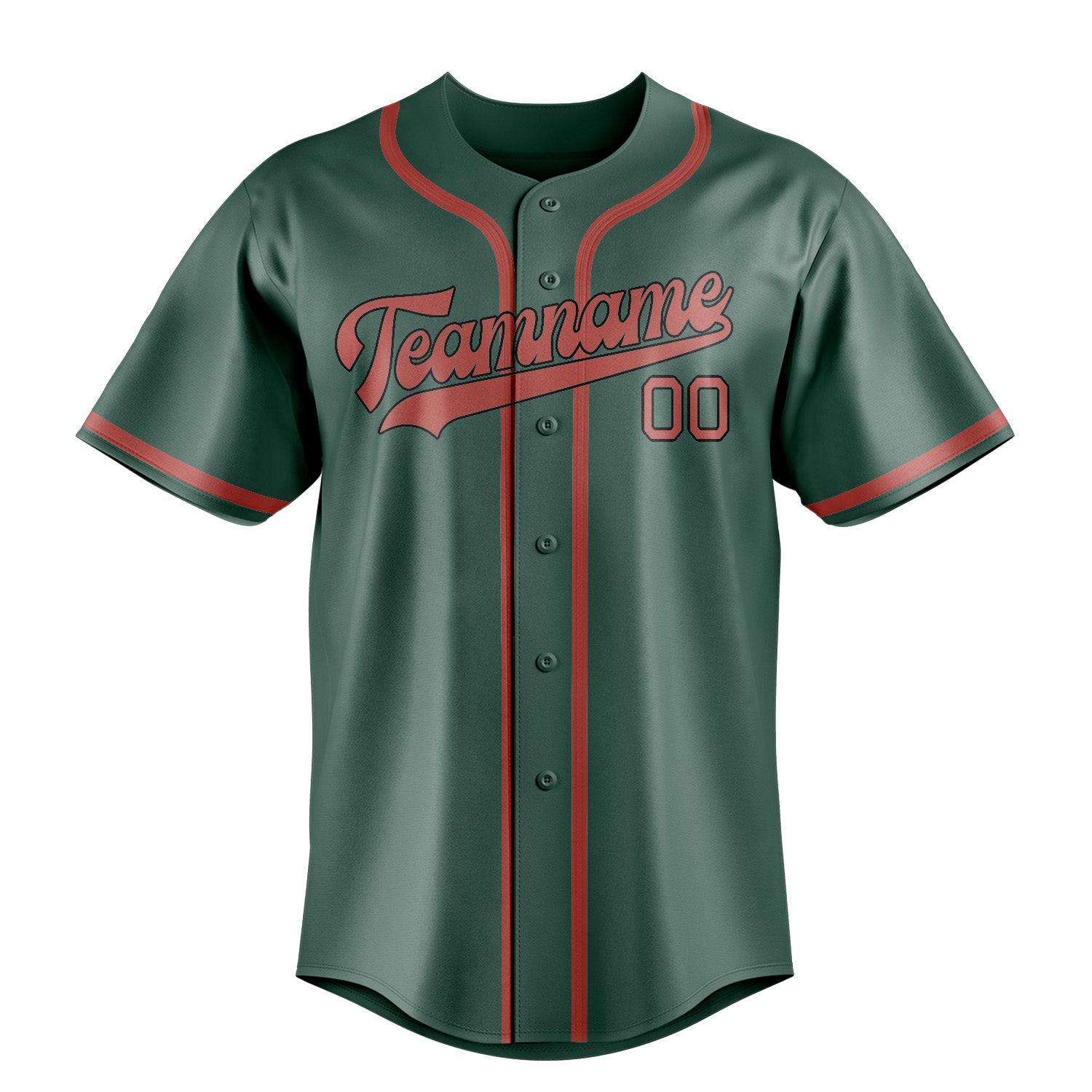 Custom Blue Green Copper Rose Baseball Jersey
