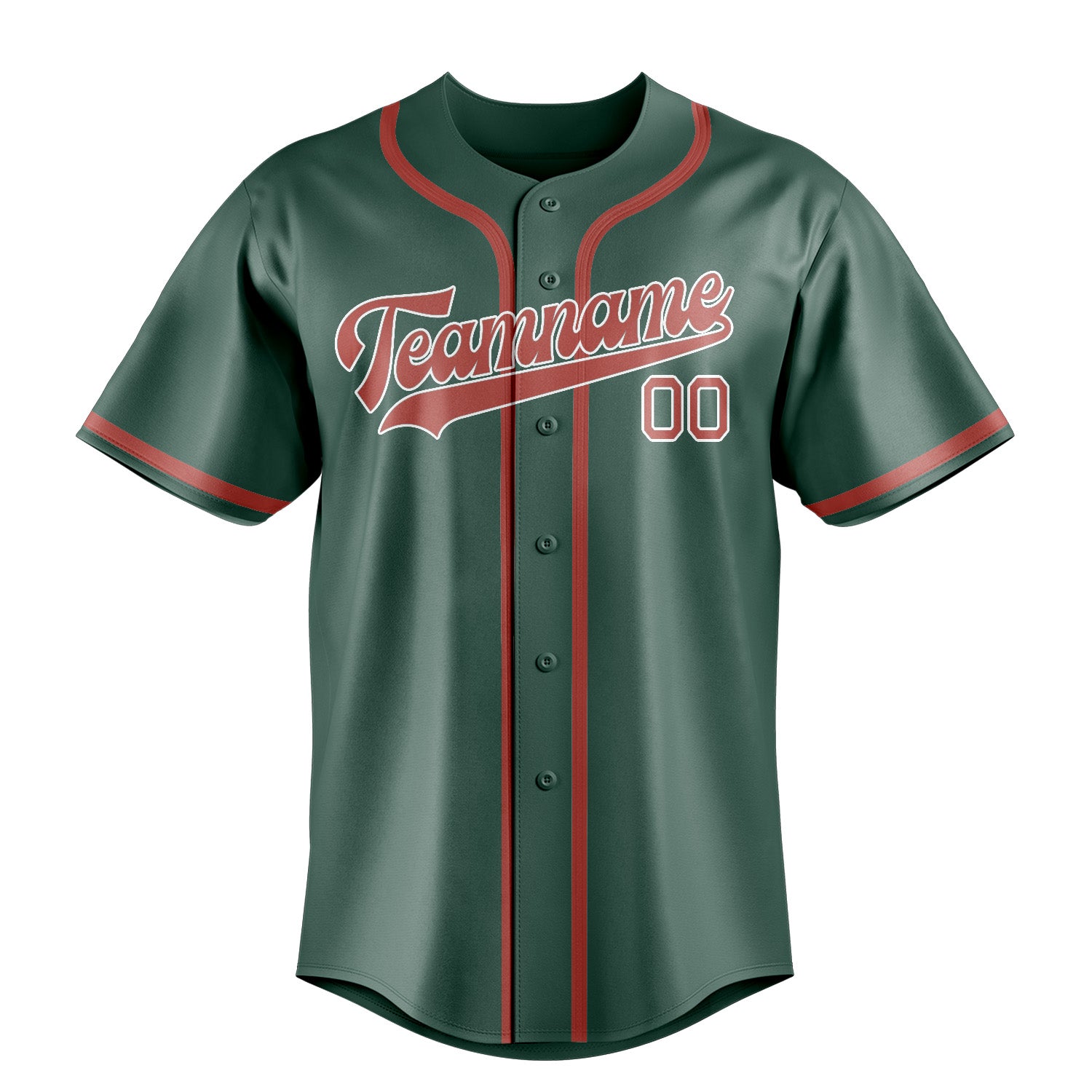 Custom Blue Green Copper Rose Baseball Jersey