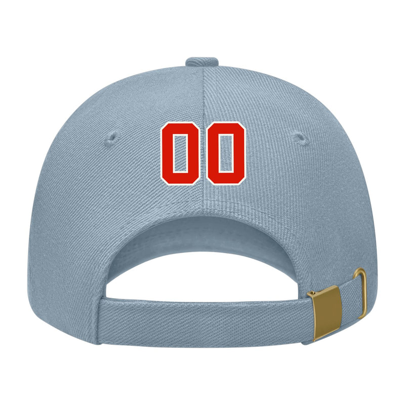 Custom Slate Gray Lavender Gray Hat 27B21812