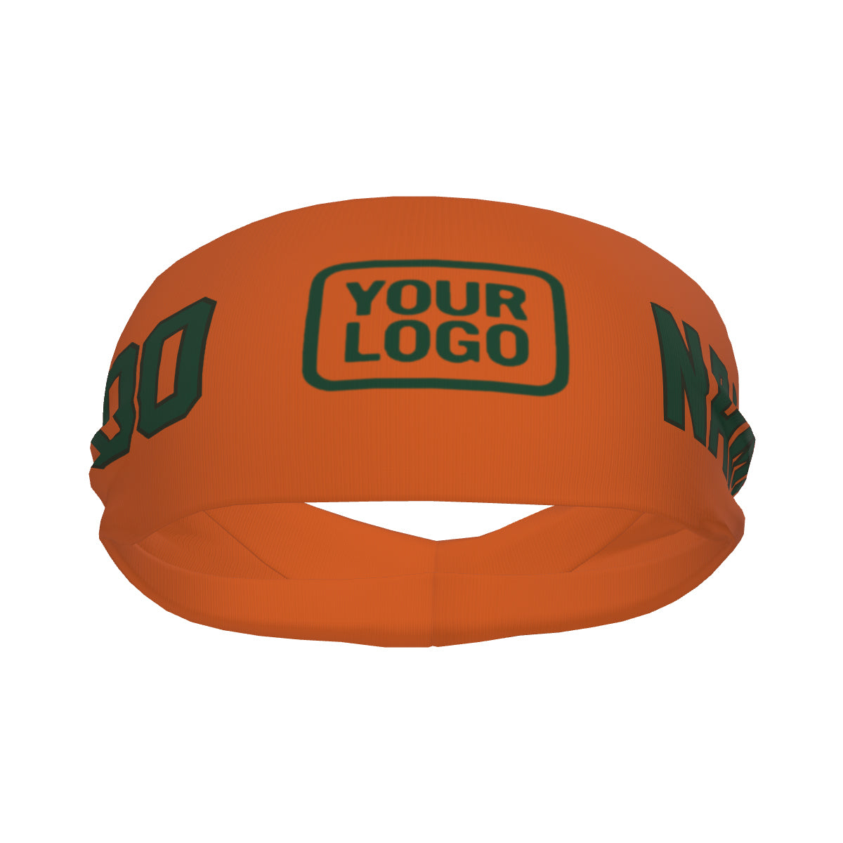 Custom Orange Green Sports headband