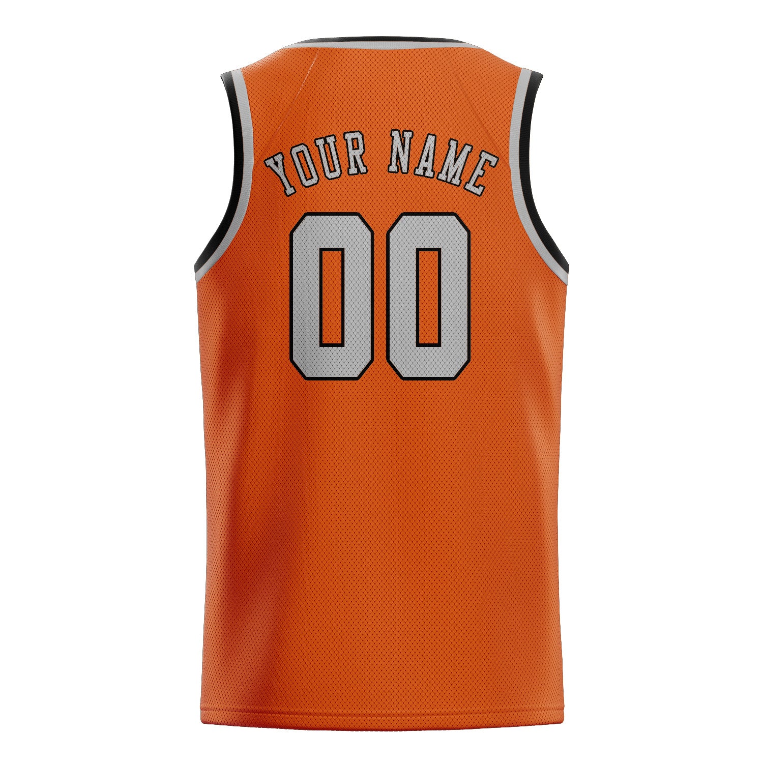 Custom Orange Gray Basketball Jersey