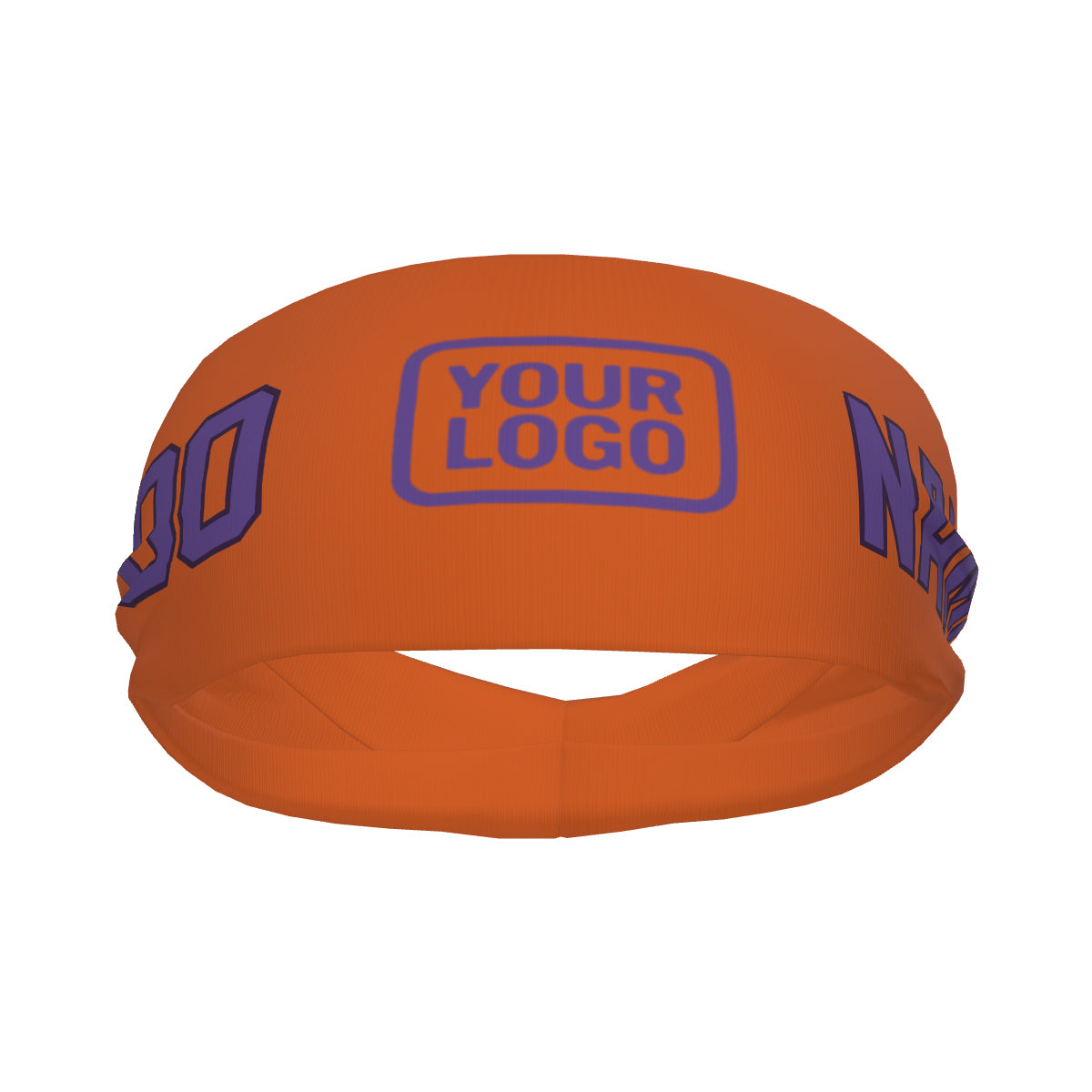 Custom Orange Light Purple Sports headband