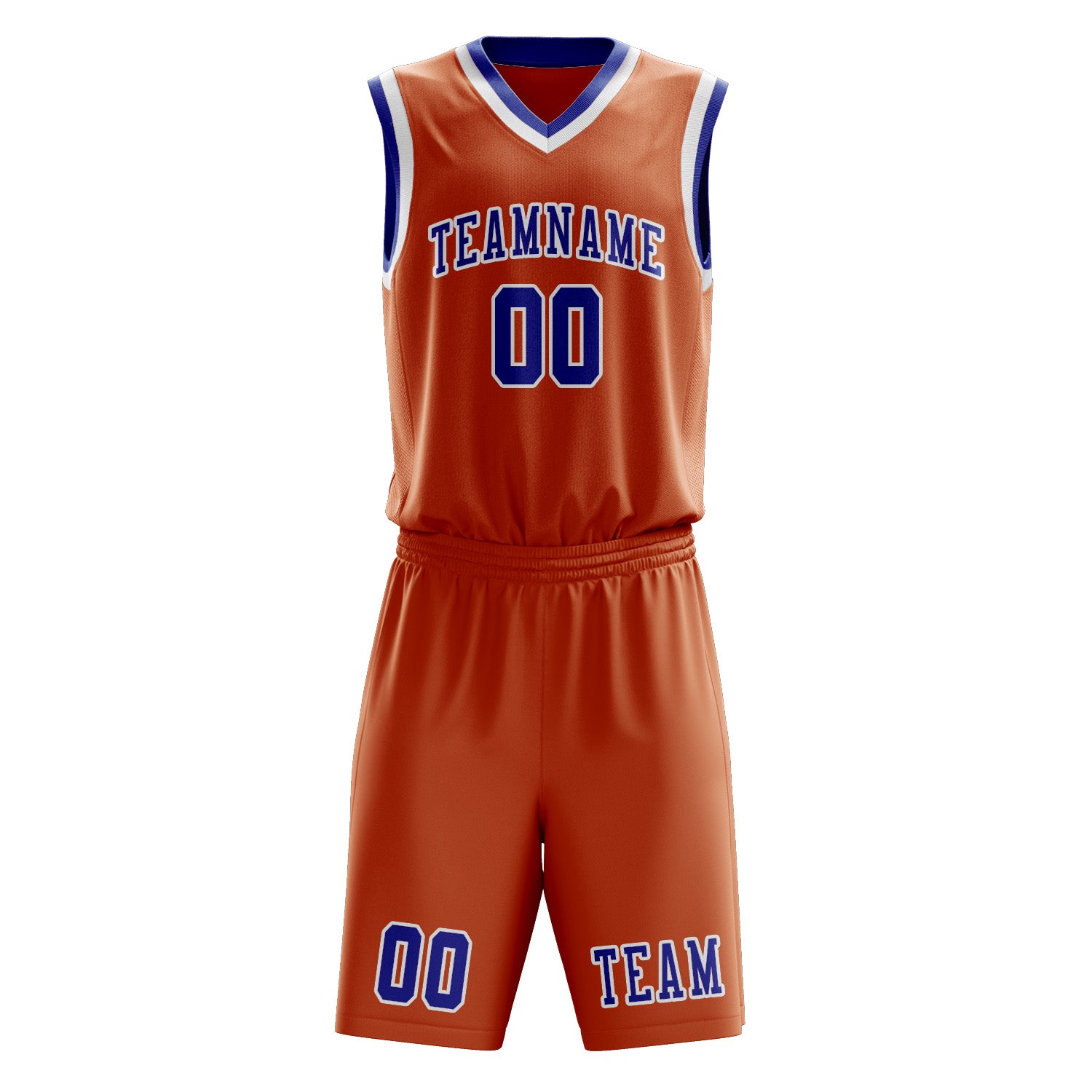 Custom Orange Sky Blue Basketball Set