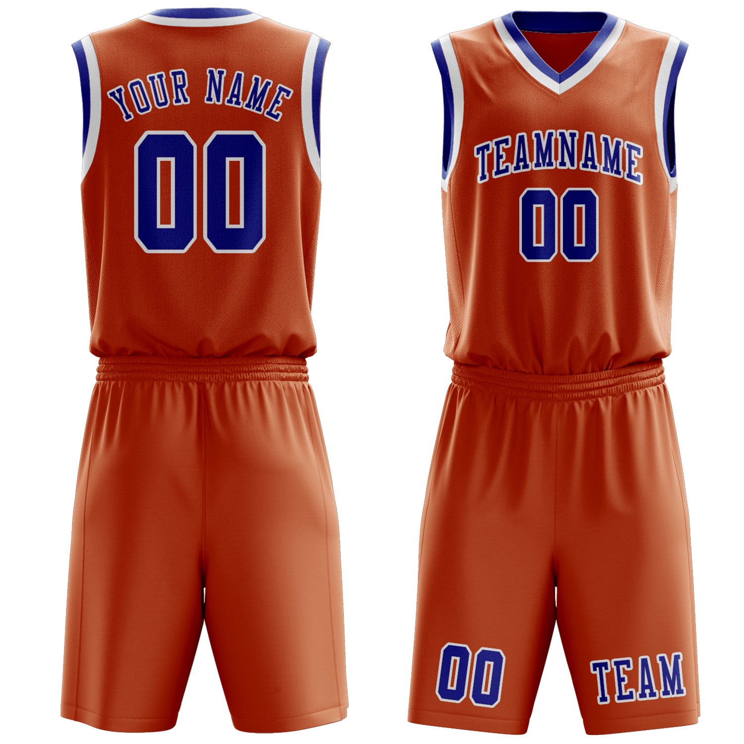 Custom Orange Sky Blue Basketball Set