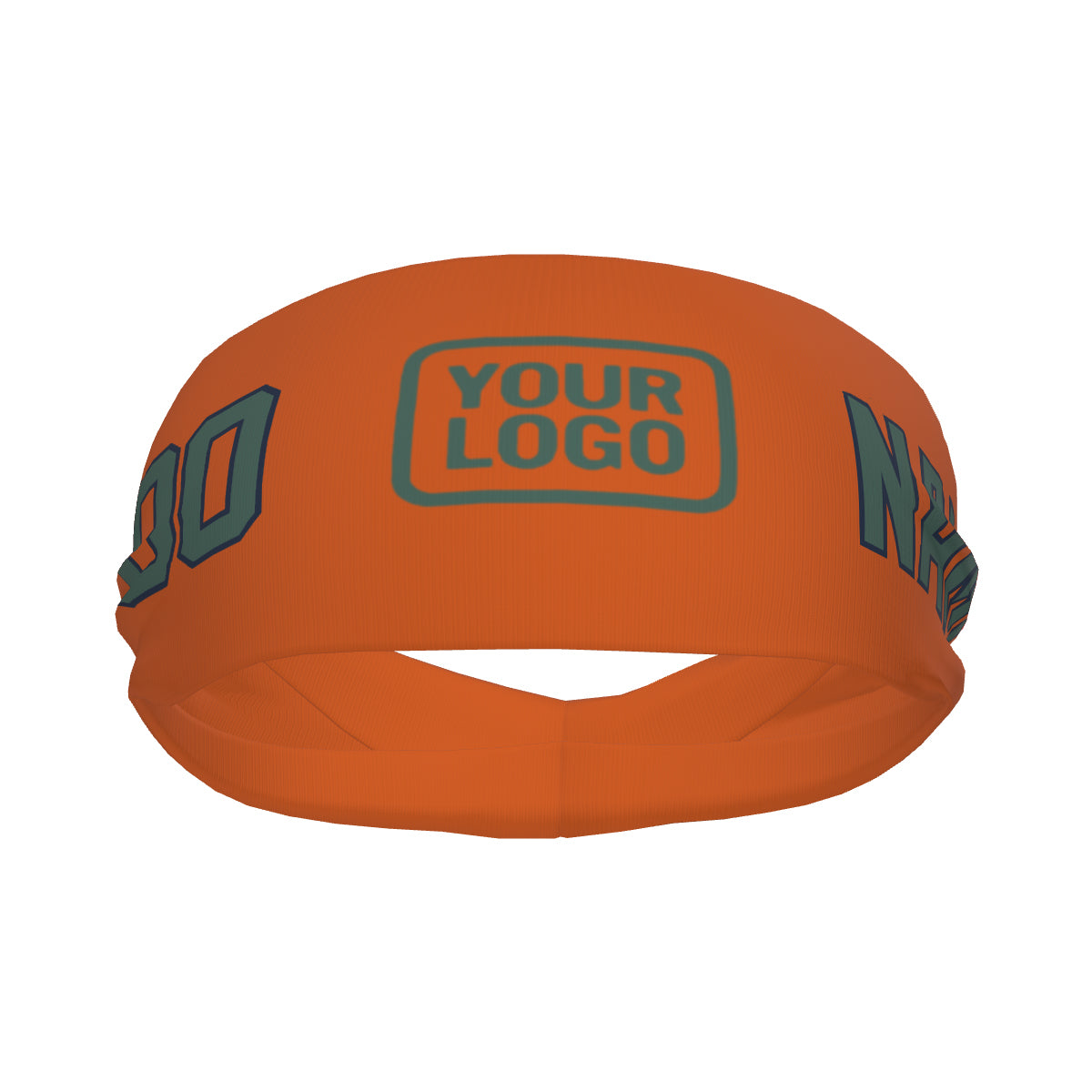 Custom Orange Blue Green Sports headband