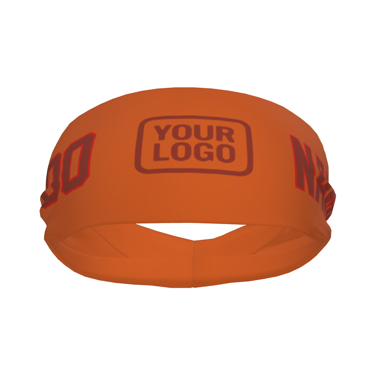 Custom Orange Coral Red Sports headband