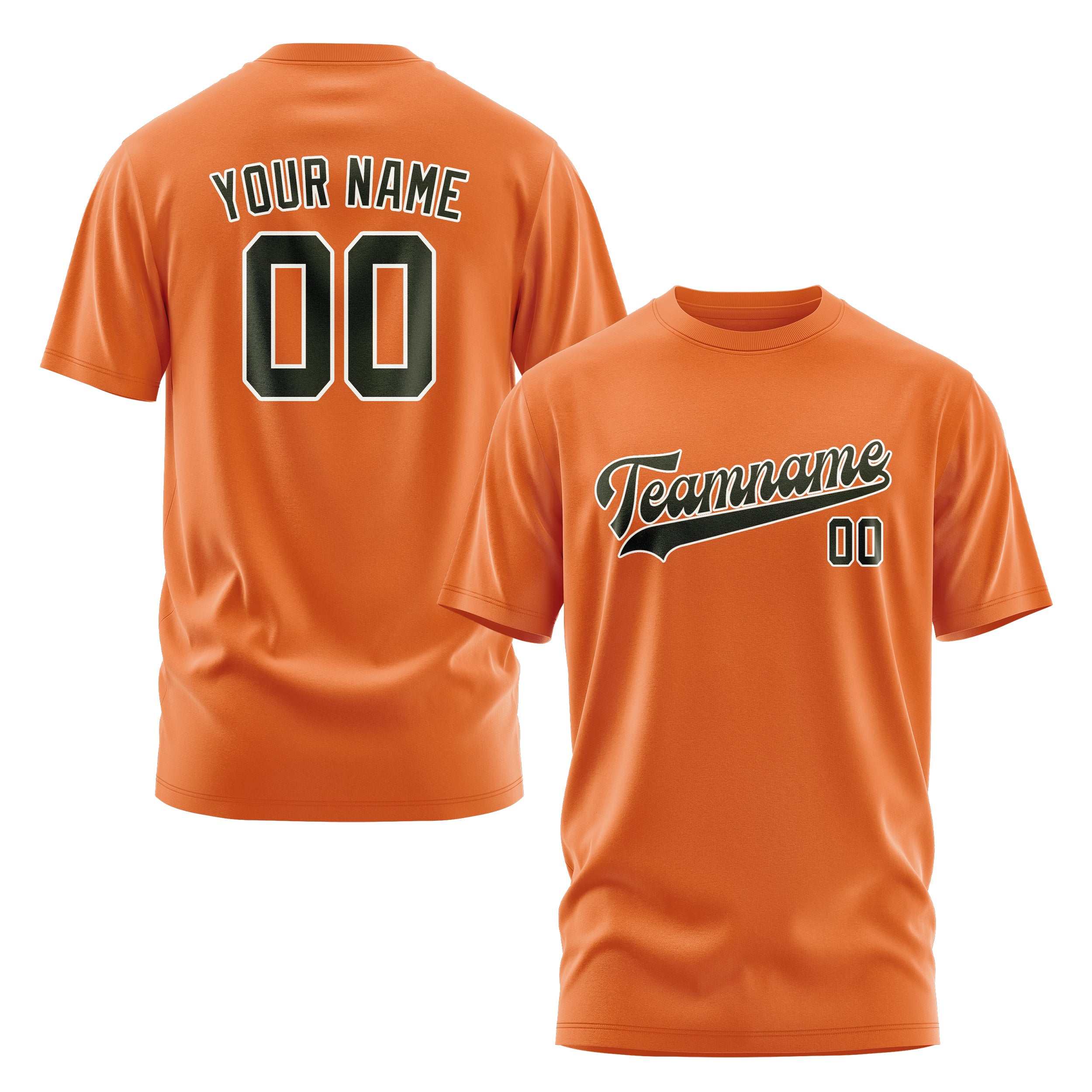 Custom Orange Olive T-Shirt