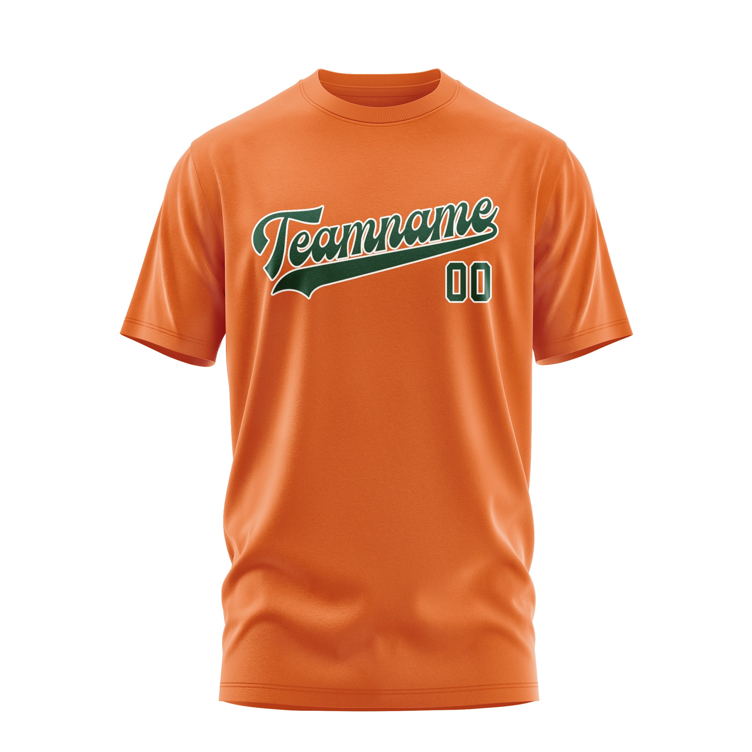 Custom Orange Green T-Shirt