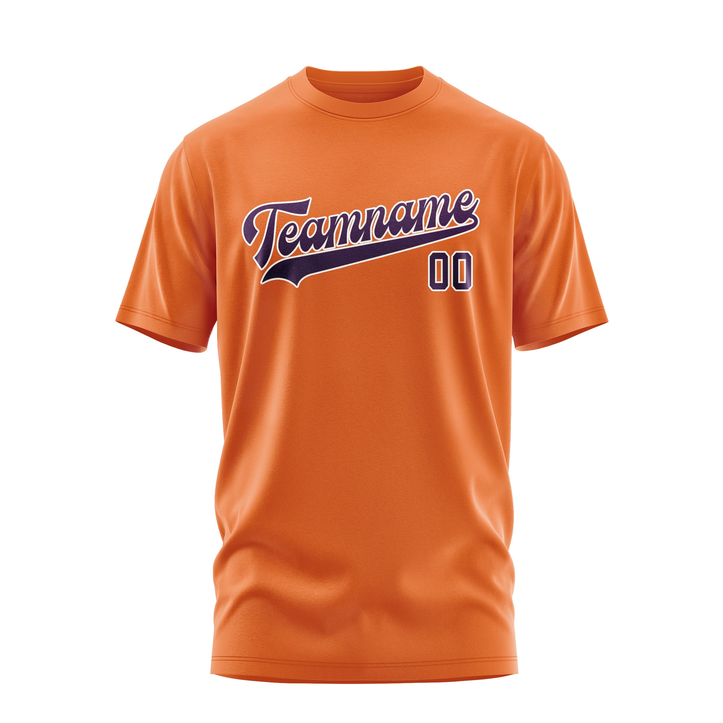 Custom Orange Purple T-Shirt