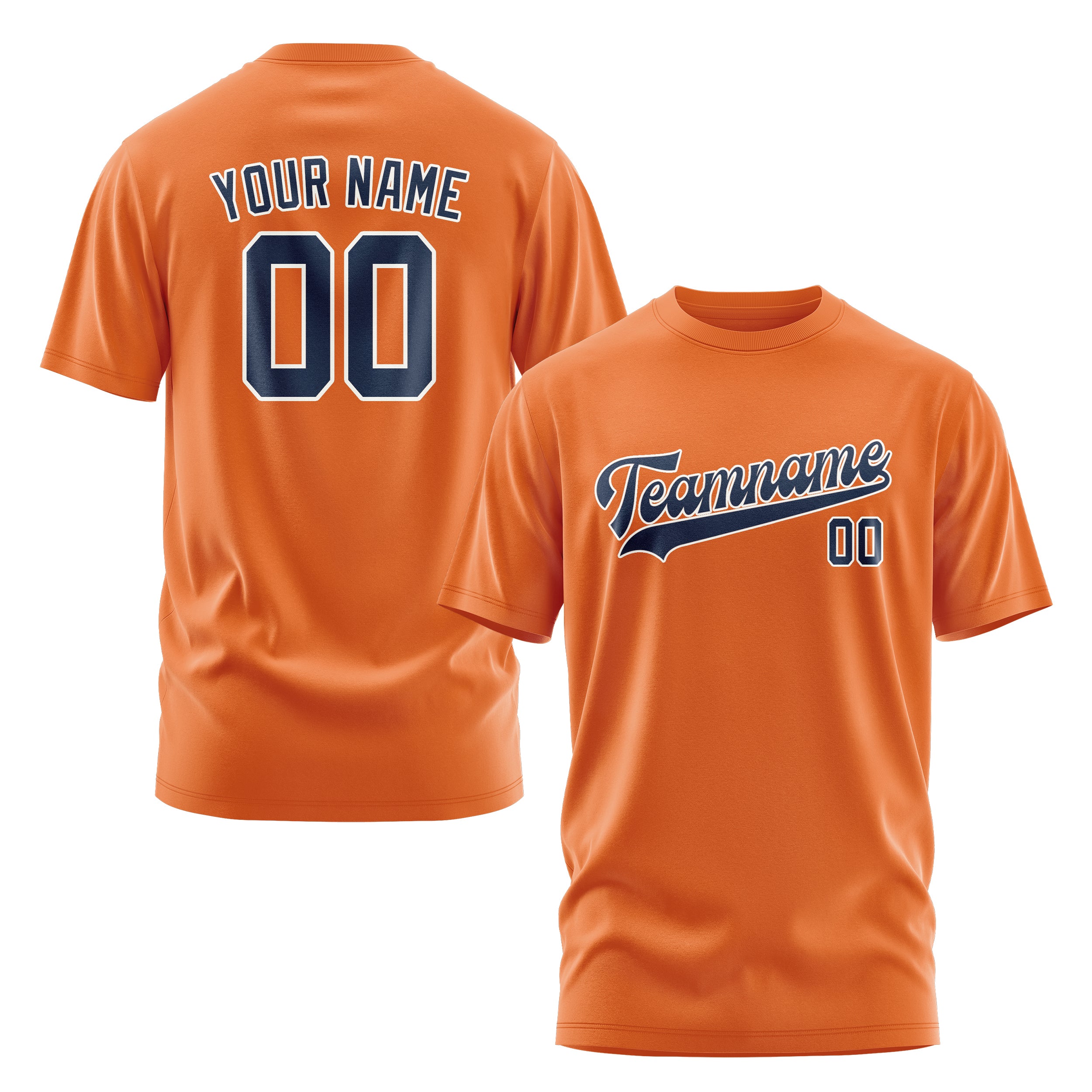 Custom Orange Blue T-Shirt