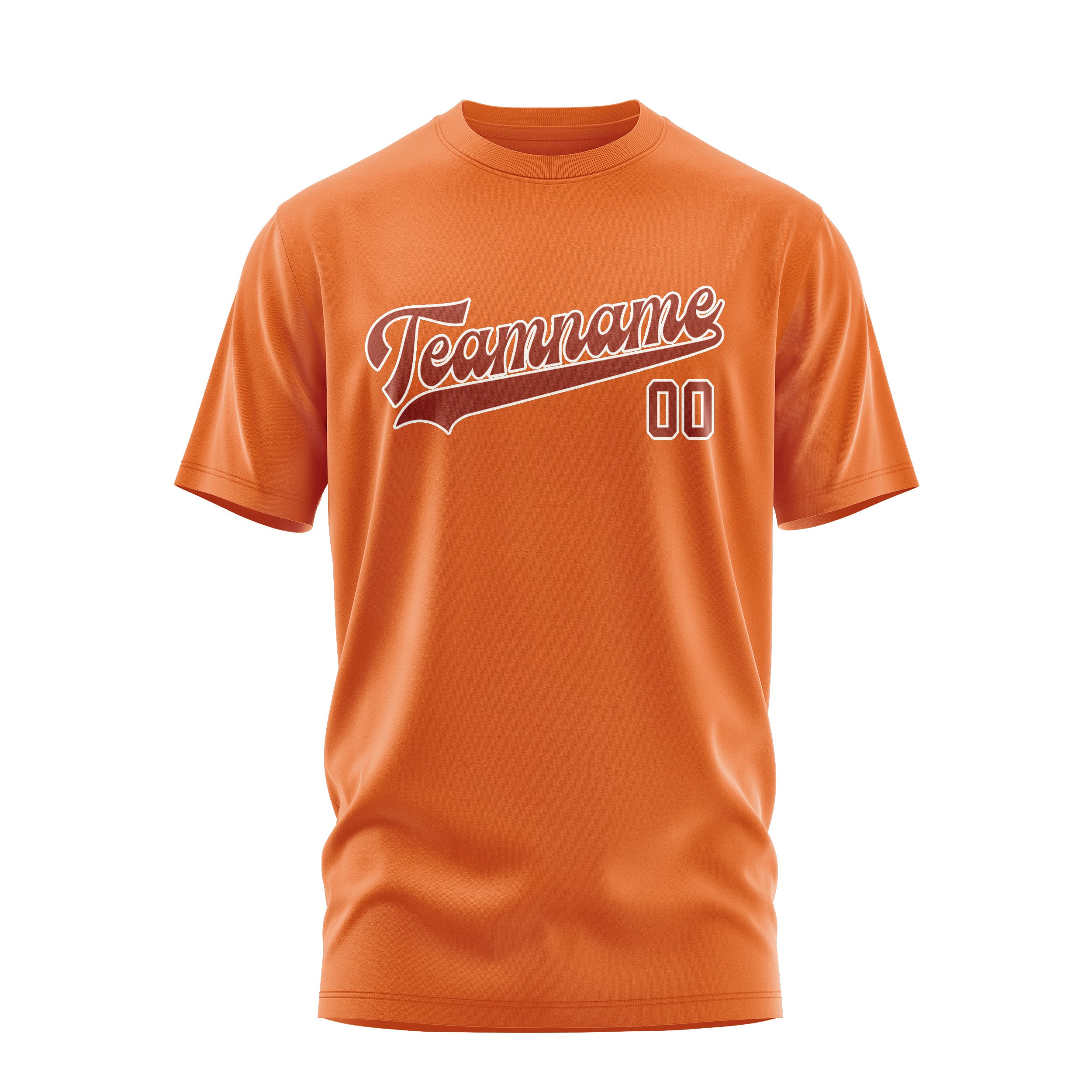 Custom Orange Coral Red T-Shirt