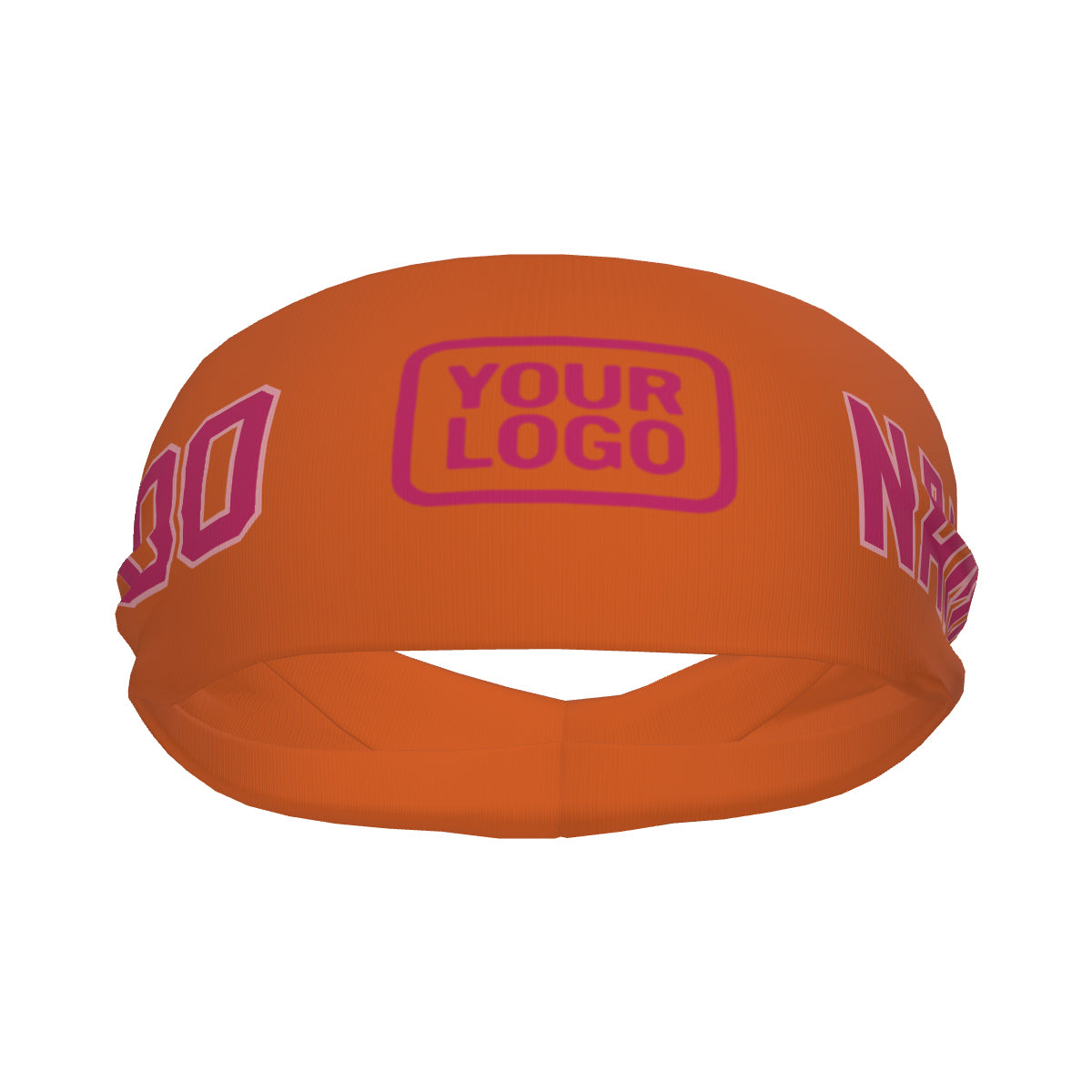 Custom Orange Pink Sports headband