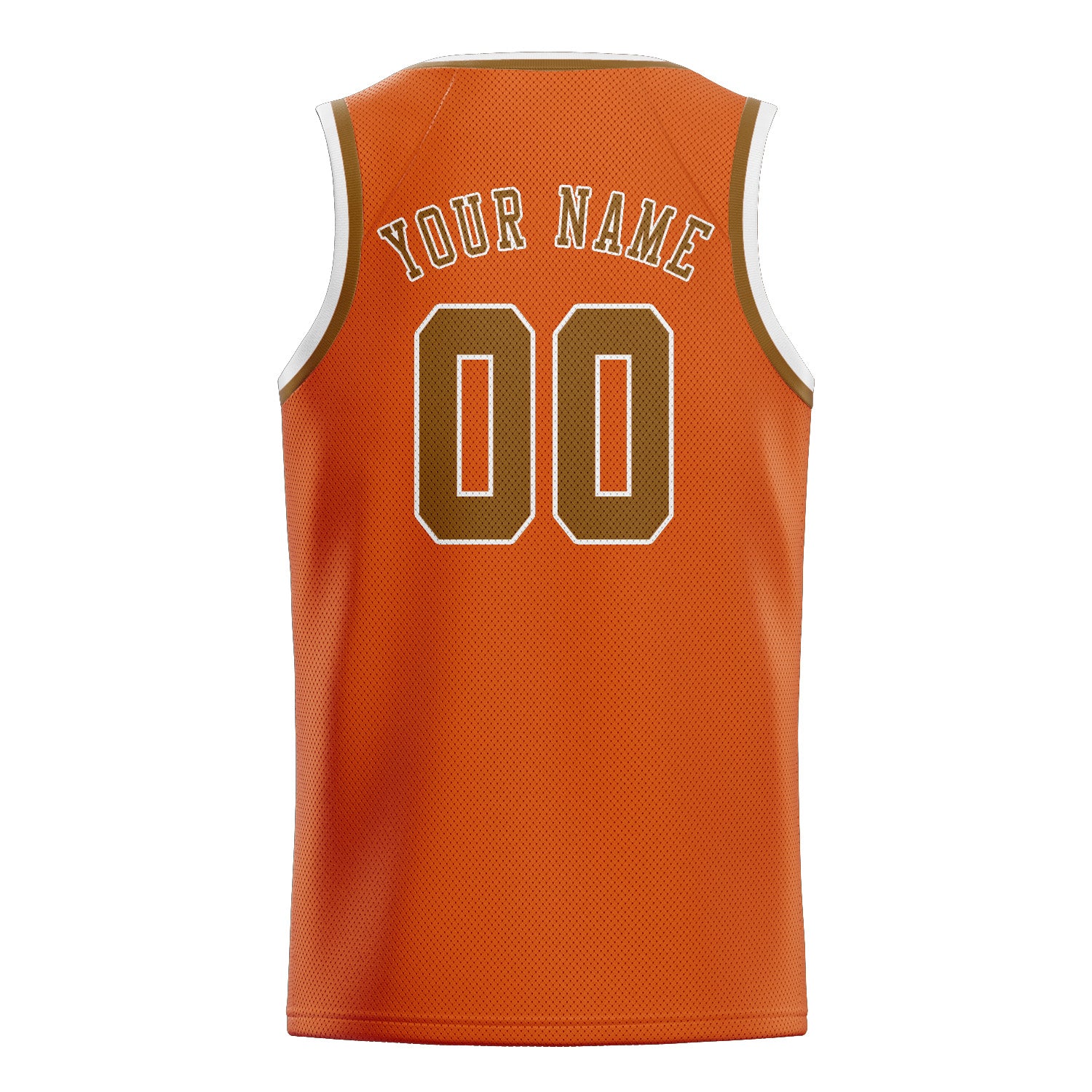 Custom Orange Khaki Basketball Jersey