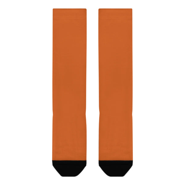 Custom Orange Orange Knee-High Sock