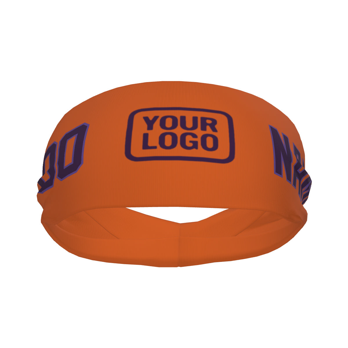 Custom Orange Purple Sports headband