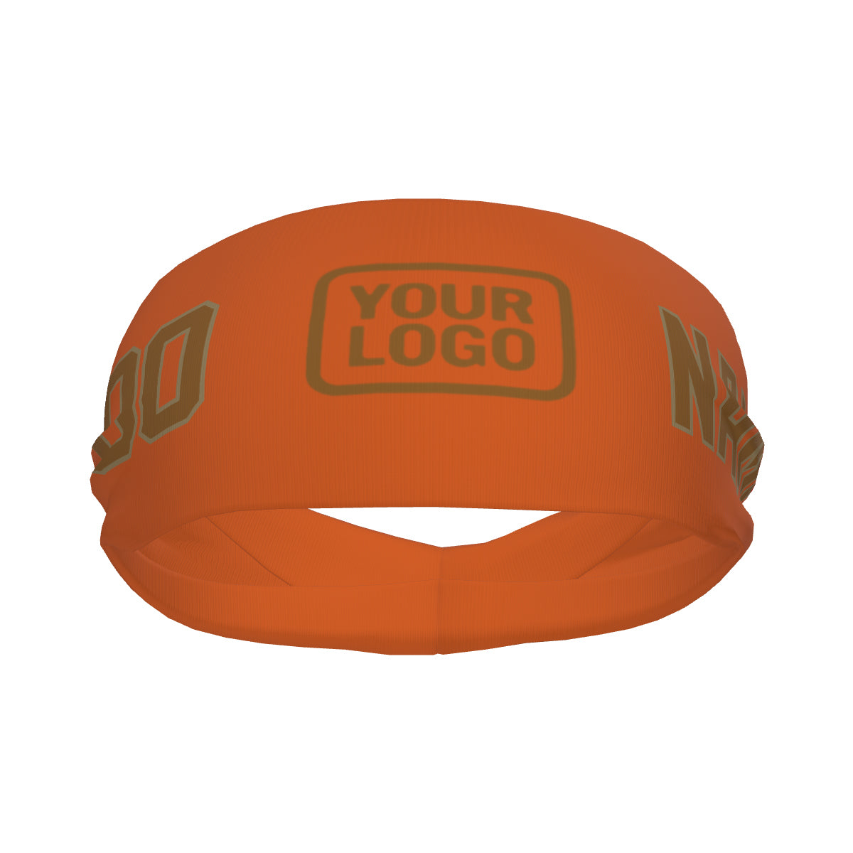Custom Orange Khaki Sports headband