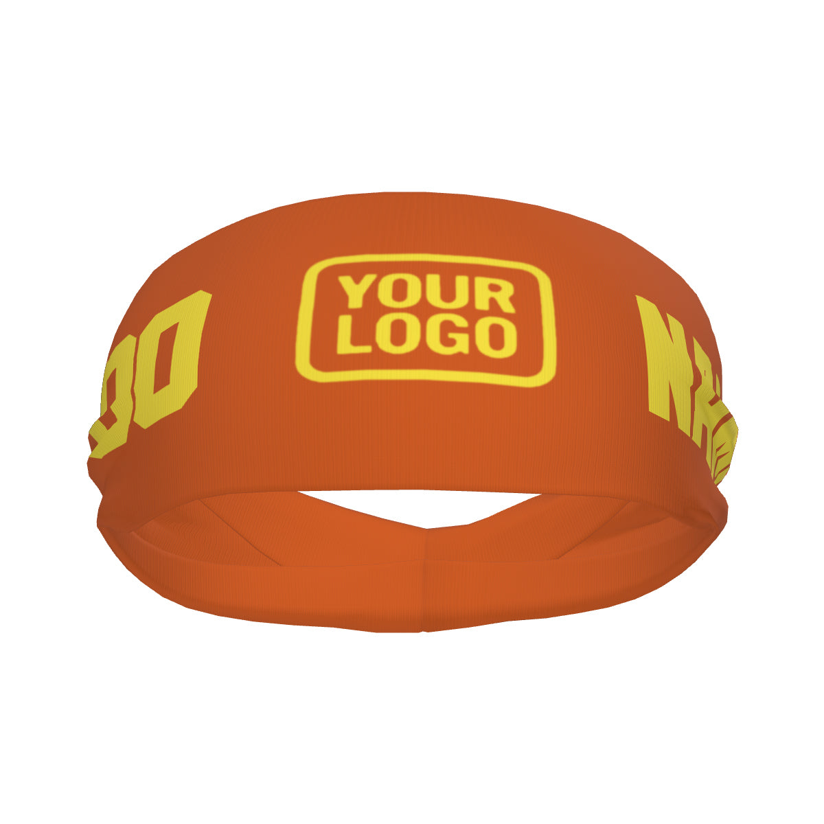 Custom Orange Light Yellow Sports headband