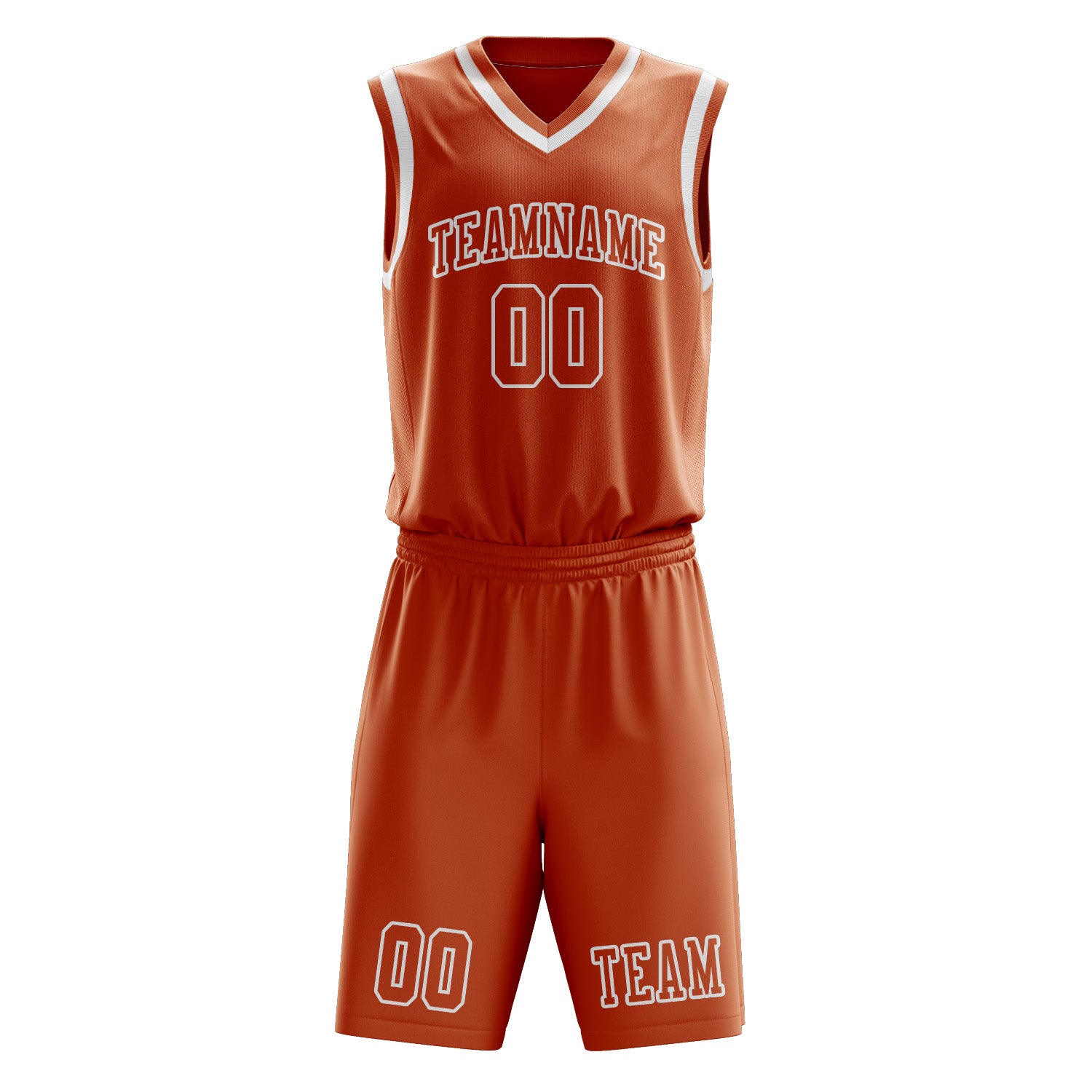 Custom Orange Orange Basketball Set
