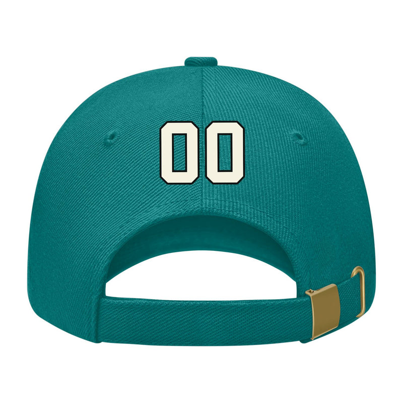 Custom Blue Green Light Purple Hat 28B21703