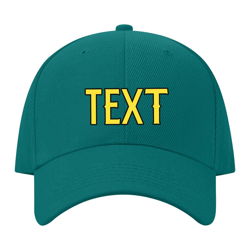 Custom Blue Green Light Coral Red Hat 28B21726