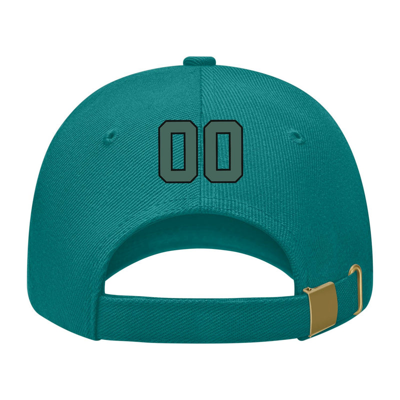 Custom Blue Green Slate Gray Hat 28B21727