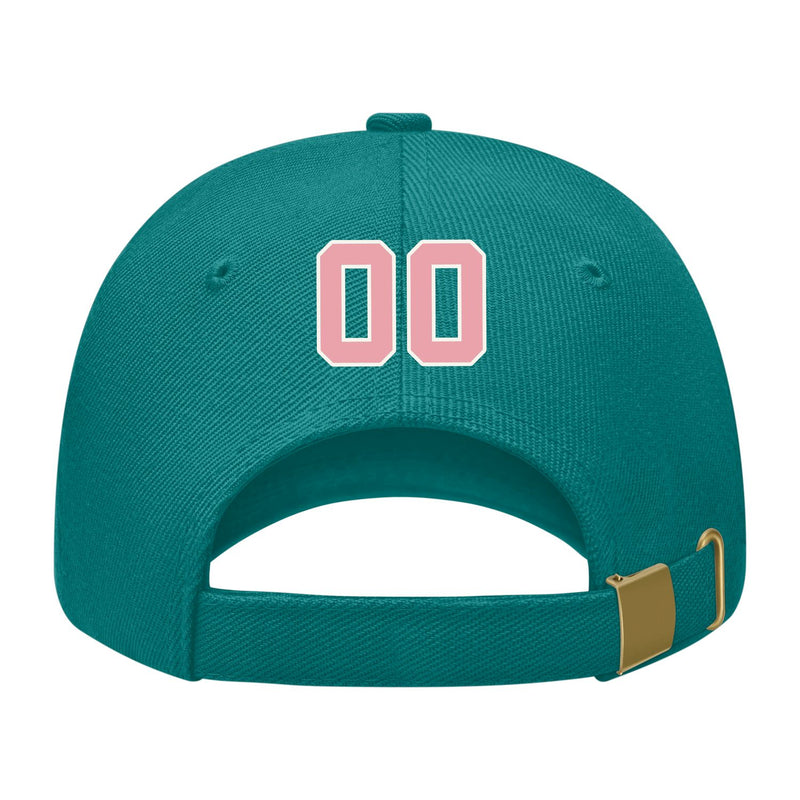 Custom Blue Green Light Emerald Green Hat 28B21821