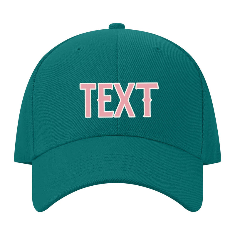 Custom Blue Green Light Emerald Green Hat 28B21821
