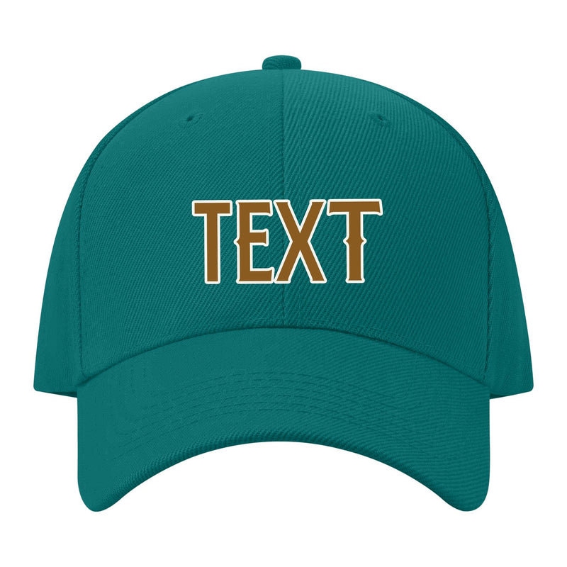 Custom Blue Green Dark Green Hat 28B21822