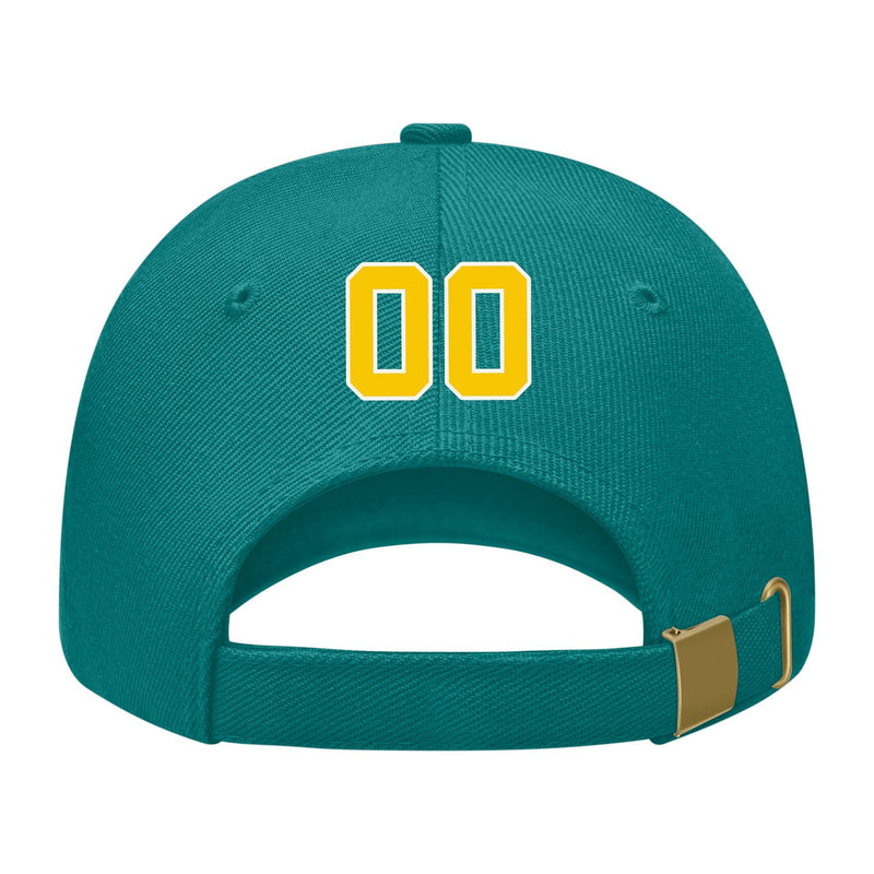 Custom Blue Green Peach Powder Hat 28B21830